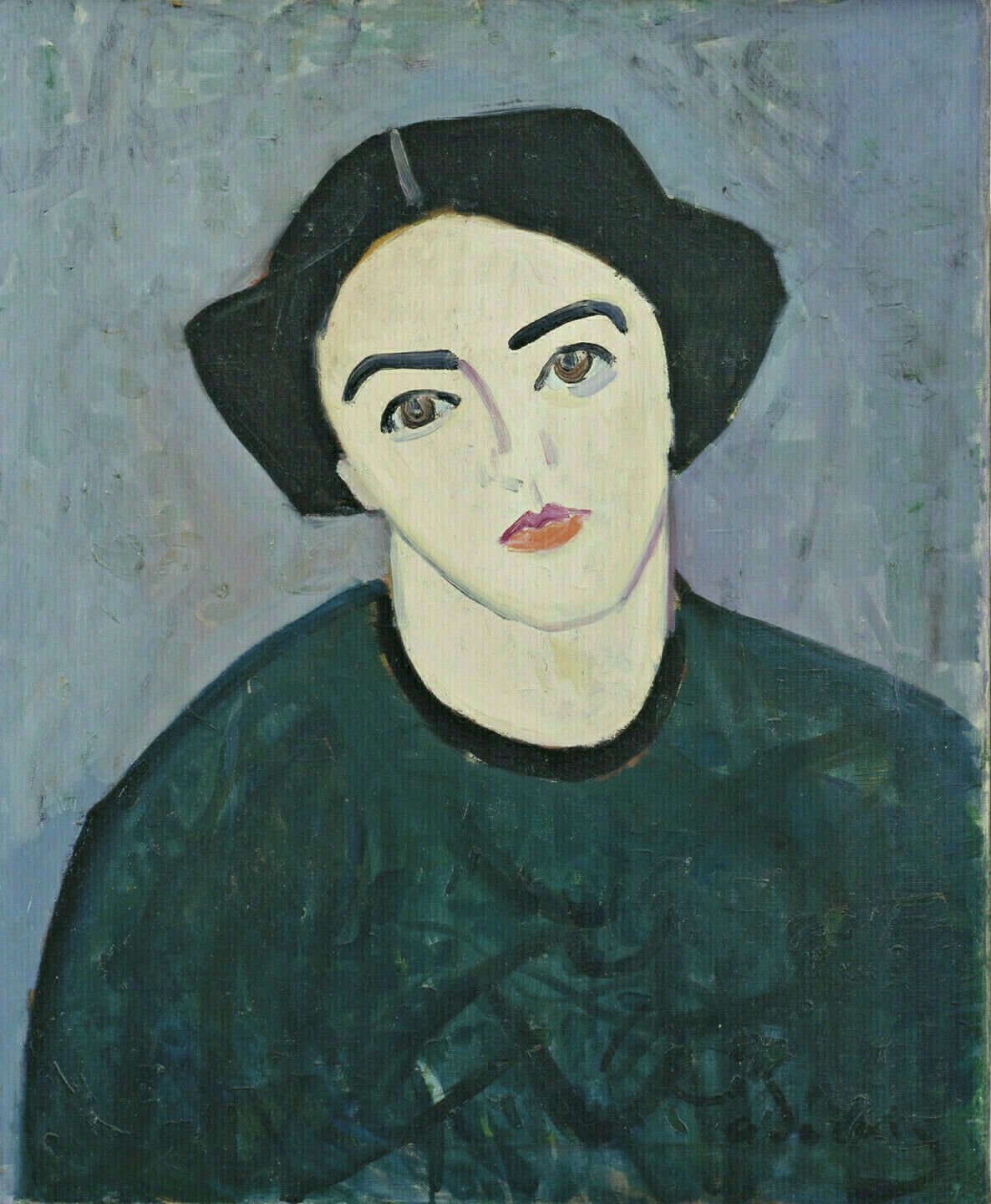 Andre Derain French 20th Century Artist Cotton Canvas Print Poster Madam Derain Portrait photo furniture