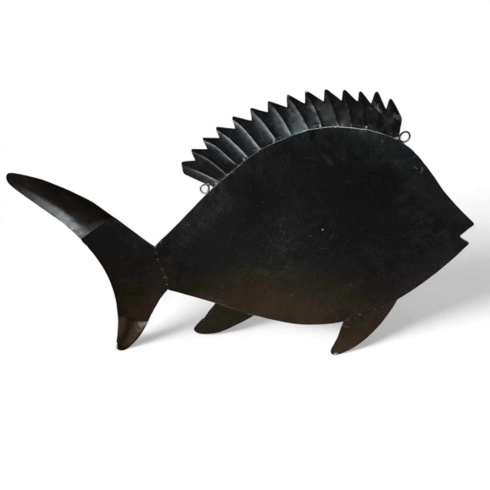 Large Metal Unique Tropical Fish Garden Tea Light Candle Holder Hanging Fish Lantern photo Home Decor