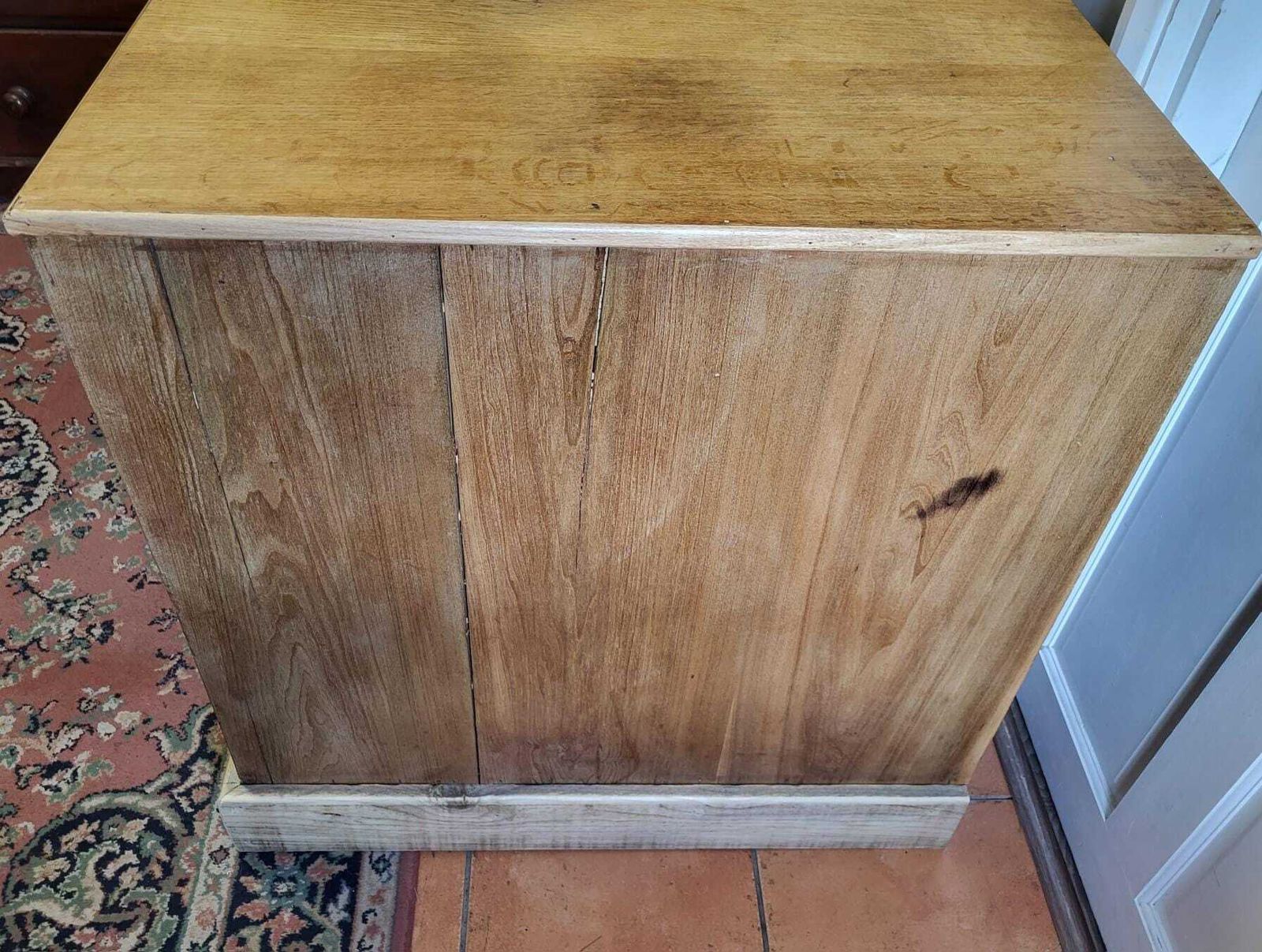 Victorian Five Drawer Collector’s Chest In Oak And Poplar (C.1880) photo vinterior