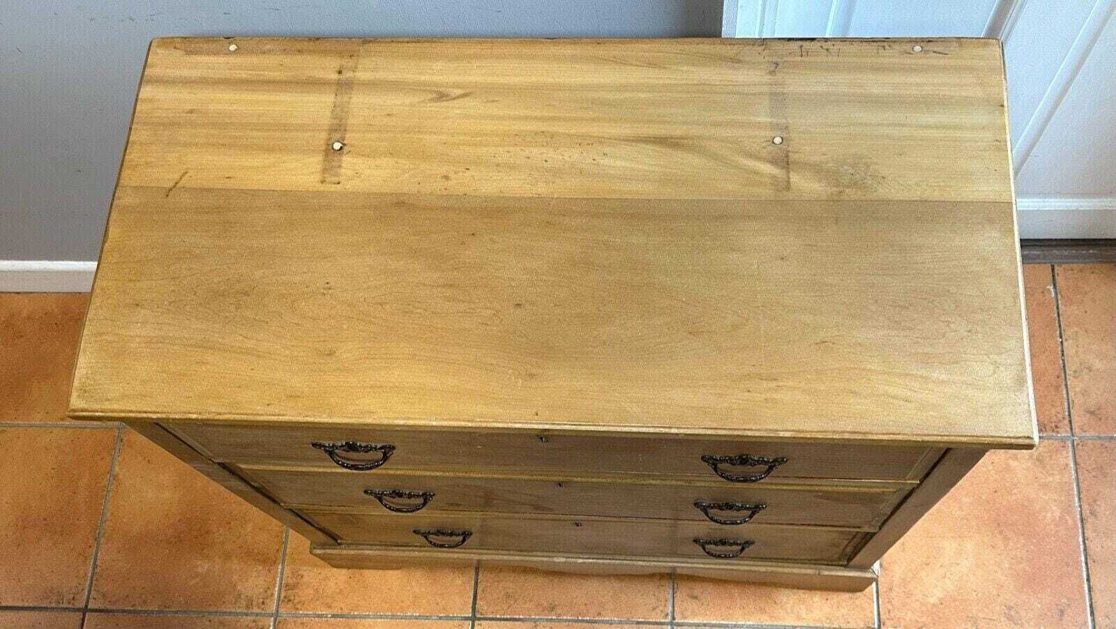 Edwardian Mahogany Three Drawer Dressing Chest Of Drawers photo 395.0