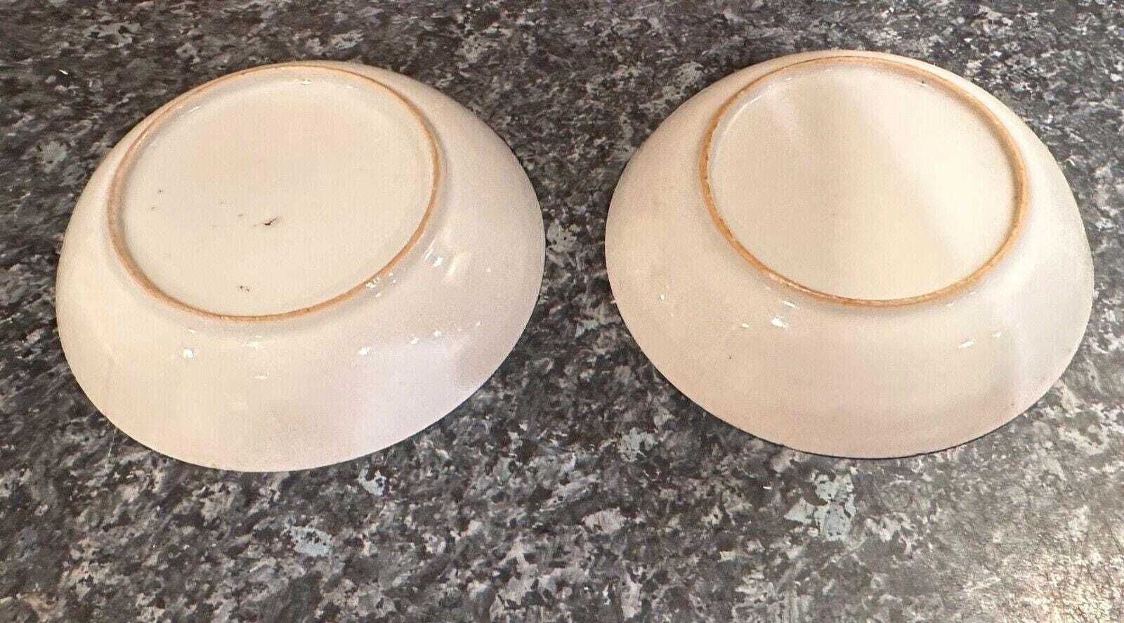 Pair Of Qing Porcelain Bowls C1800 Blue And White 16cm Diameter photo for sale