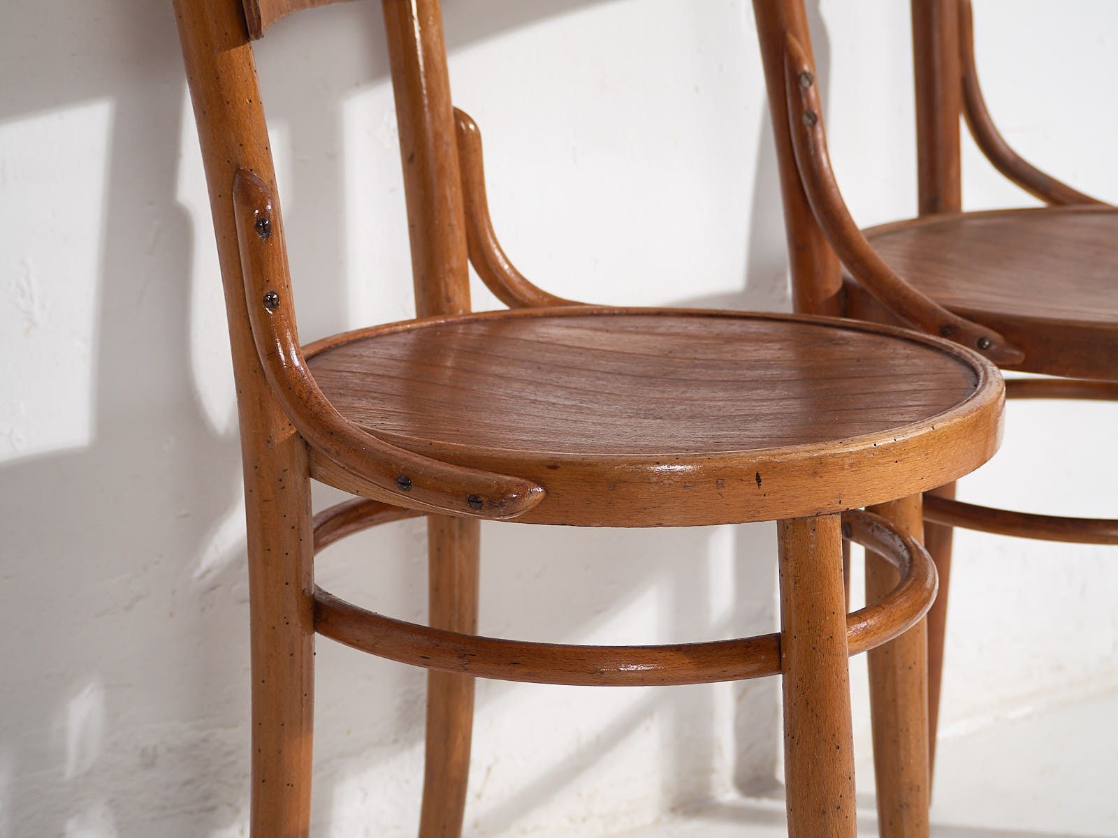 photo for sale Antique Bentwood Chairs (C.1940). Set Of 4 Pieces #5