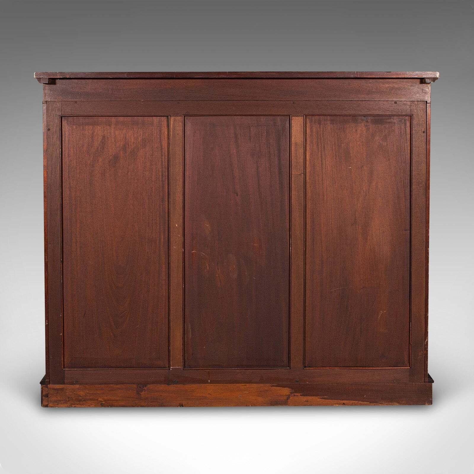 Large Antique Glazed Display Cabinet, English, Drawing Room, Bookcase, Edwardian photo 4495.0