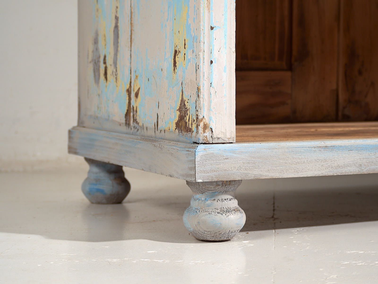 Antique Blue Patina Shop Counter (C.1940) #81 photo for sale