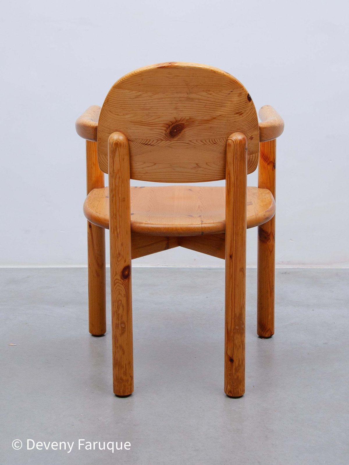 Set Of Two Solid Pine Side Arm Chairs By Rainer Daumiller For Hirtshals, 1970s photo furniture