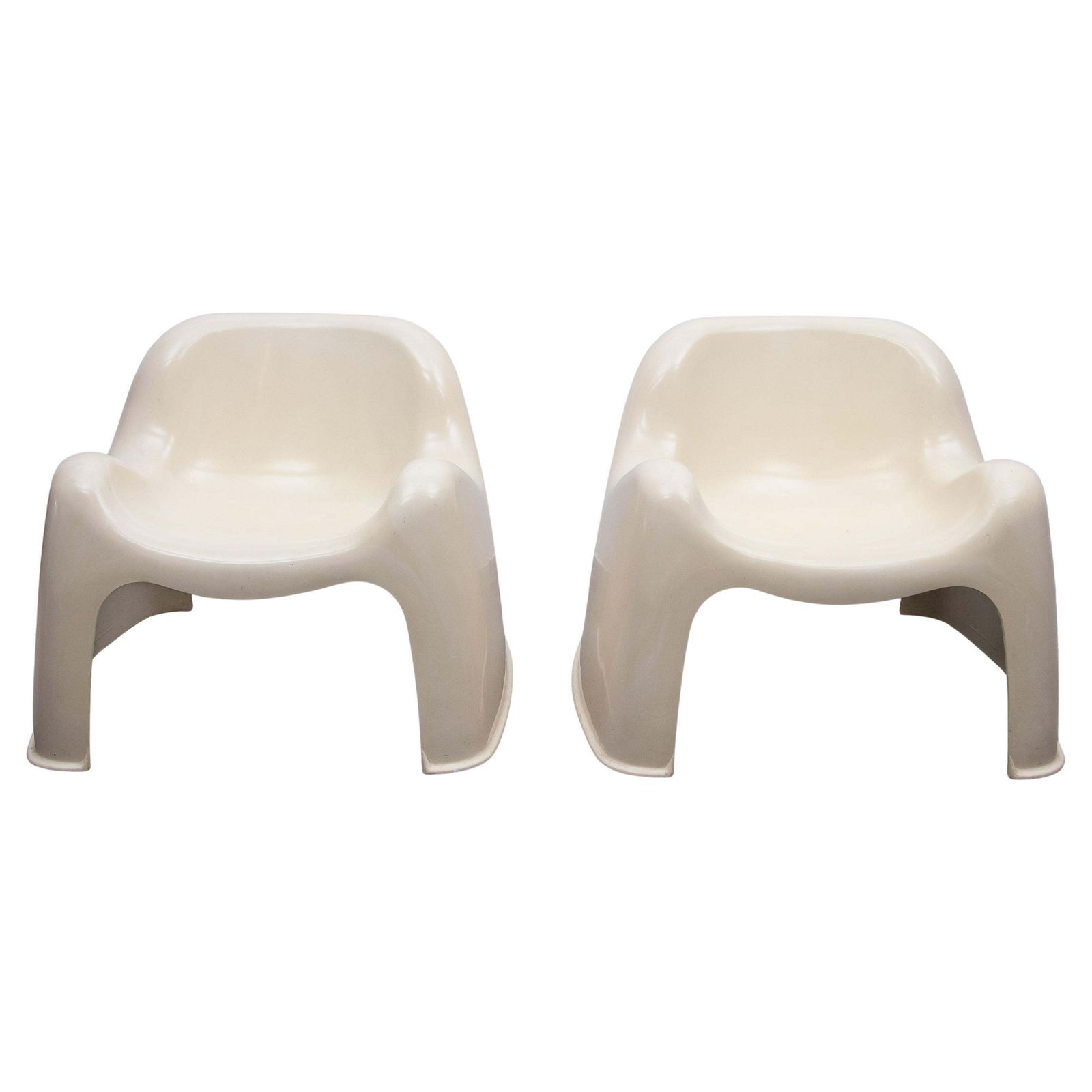 Space Age Set Of Two "Toga" Artemide Lounge Chairs Designed By Sergio Mazza photo furniture