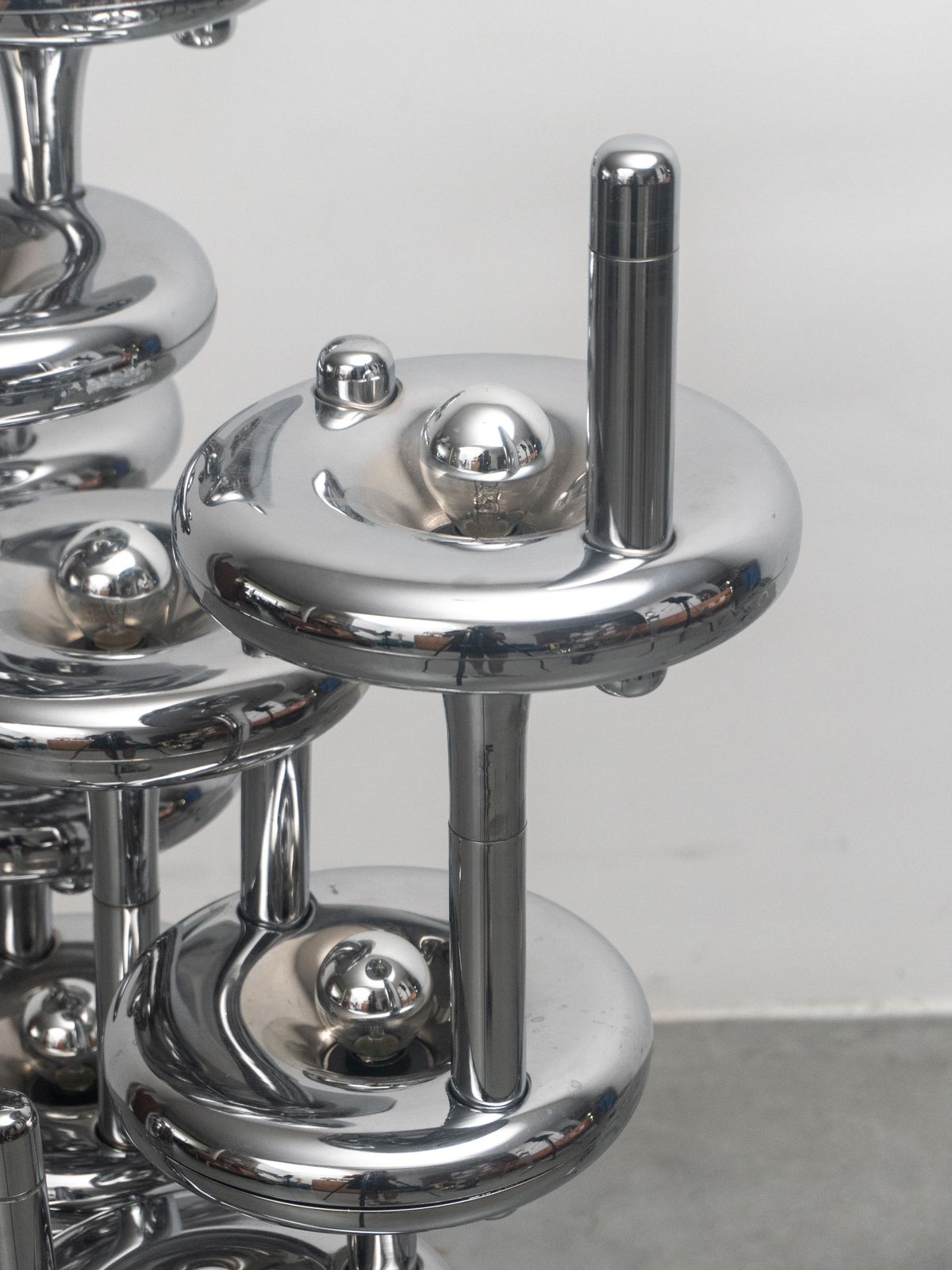 Sculpture Set Of Two Modular Nagel 1960s Space Age Floor Lamps, Made In Germany photo for sale
