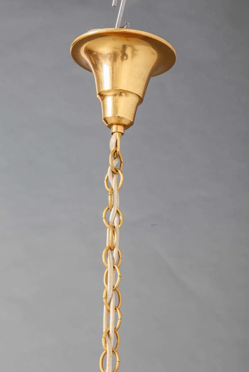 Brutalist Gilt Relief Chandelier By Palwa, Germany 1970s photo Lighting