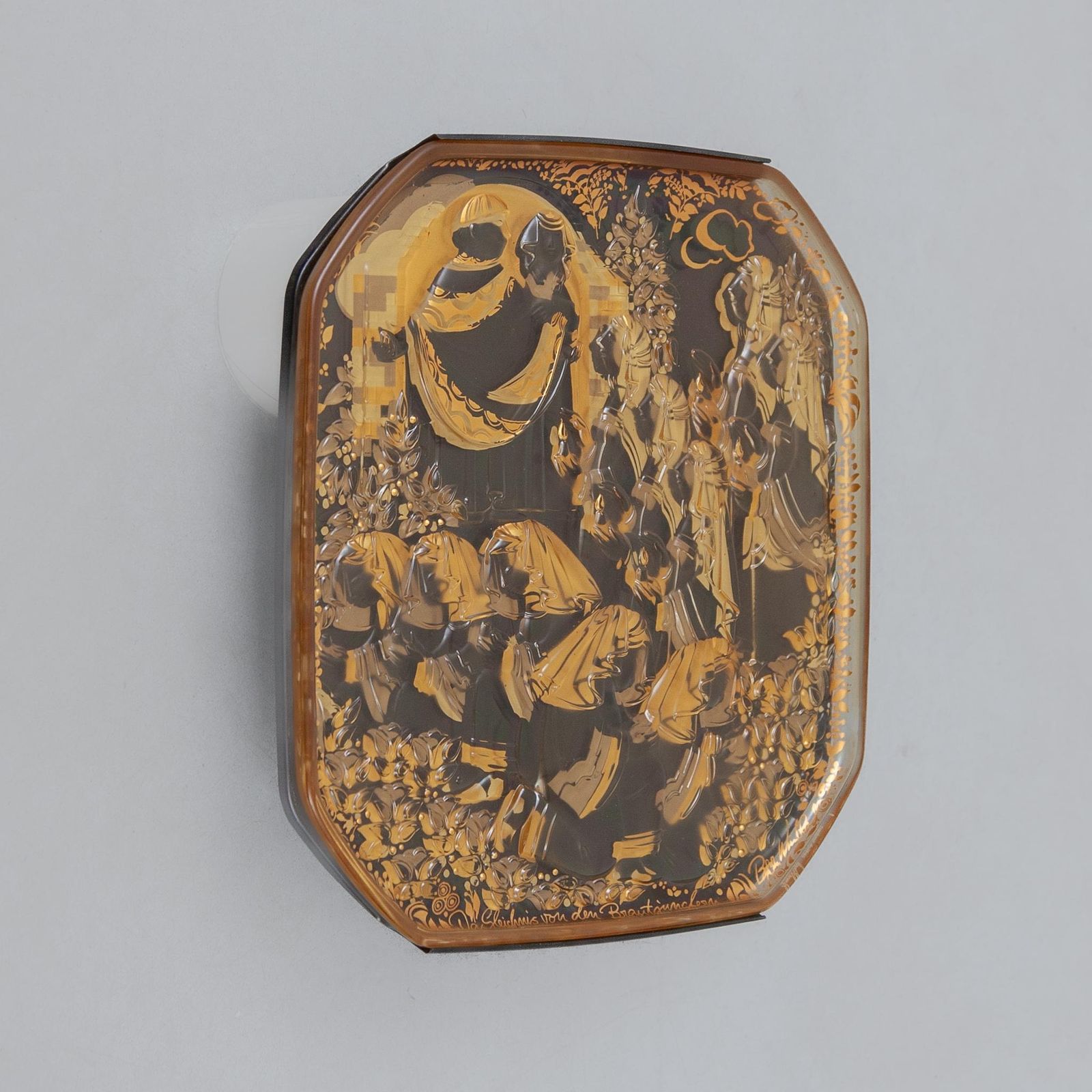 Wall Mounted Glass Sculpture Designed By Bjorn Wiinblad For Rosenthal photo 1102.0