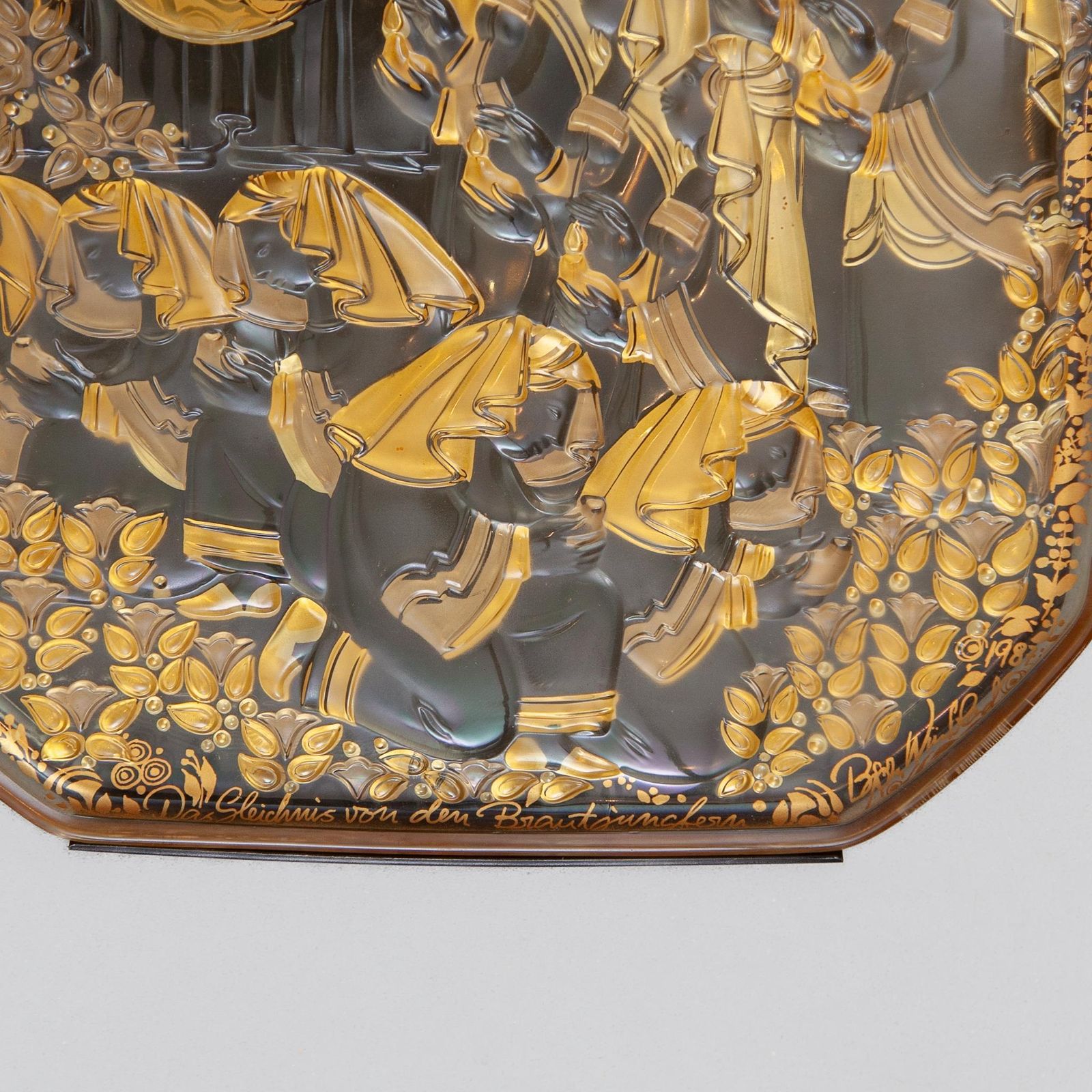 Wall Mounted Glass Sculpture Designed By Bjorn Wiinblad For Rosenthal photo buy