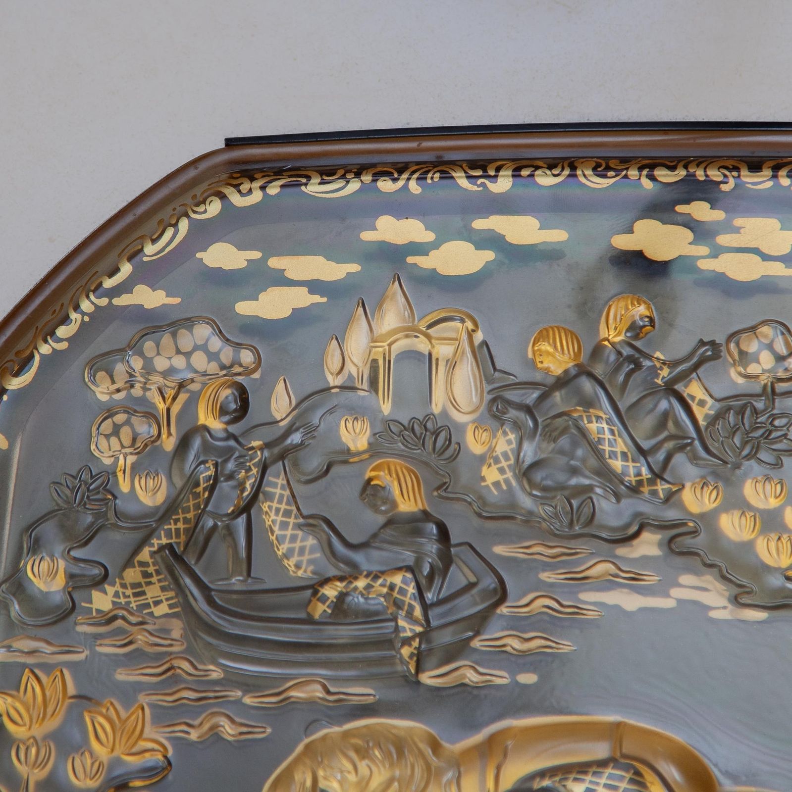 Art Wall Mounted Glass Parable Designed By Bjorn Wiinblad For Rosenthal photo