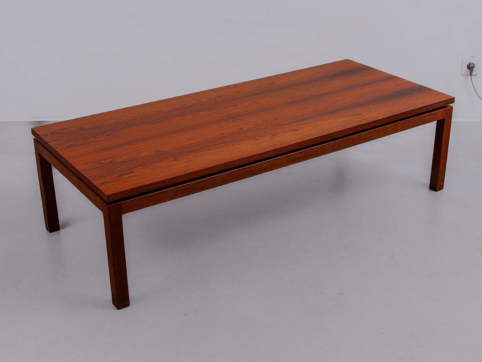 Alfred Hendrickx Midcentury Modern Rectangular Coffee Table, 1960s photo vinterior