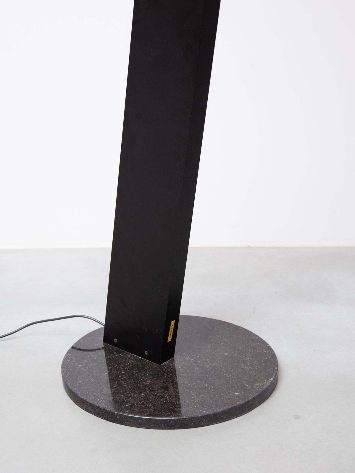 Floor Lamp Large Black Plated Metal Uplighter, 1980s By Poltrona Frau photo buy