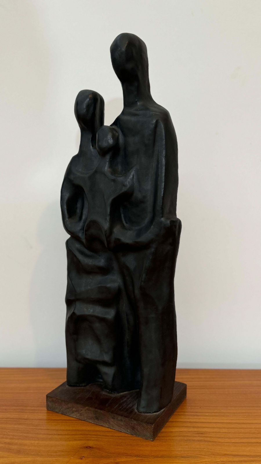 Abstract Family Sculpture In Black Glaze By Elie Van Damme, Belgium, 1960s photo furniture