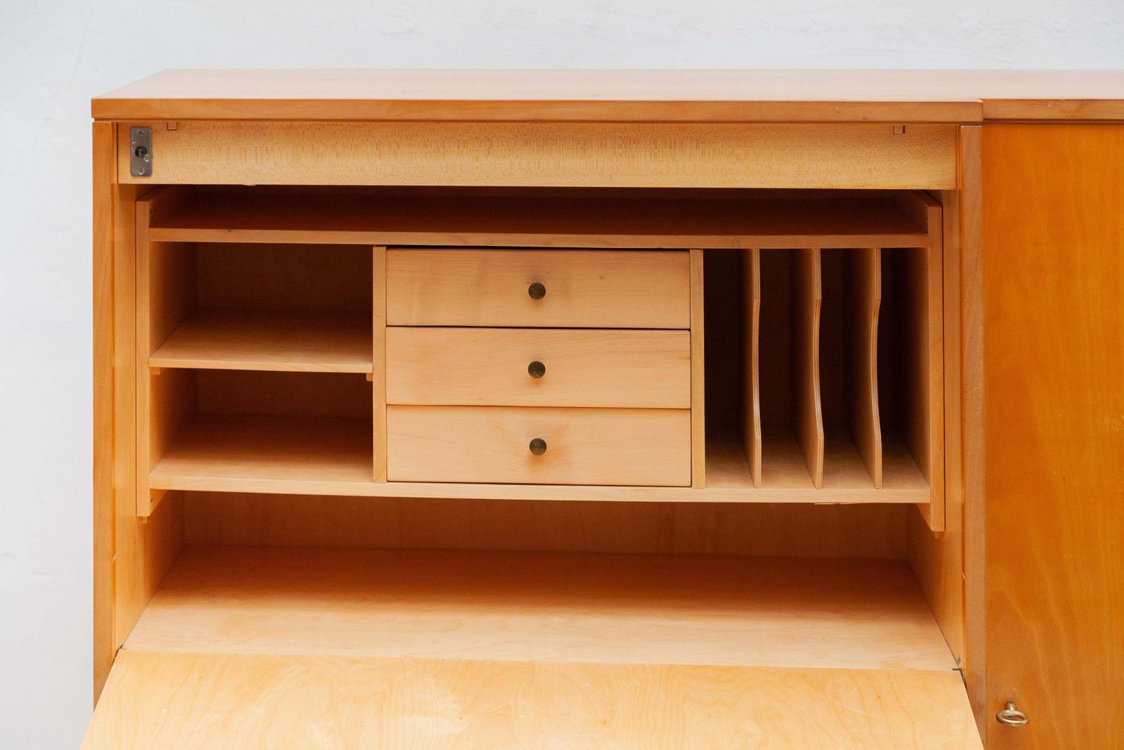 Mid Century Modern Desk Sideboard Bureau Secretaire Belgium Design, 1960s photo Furniture