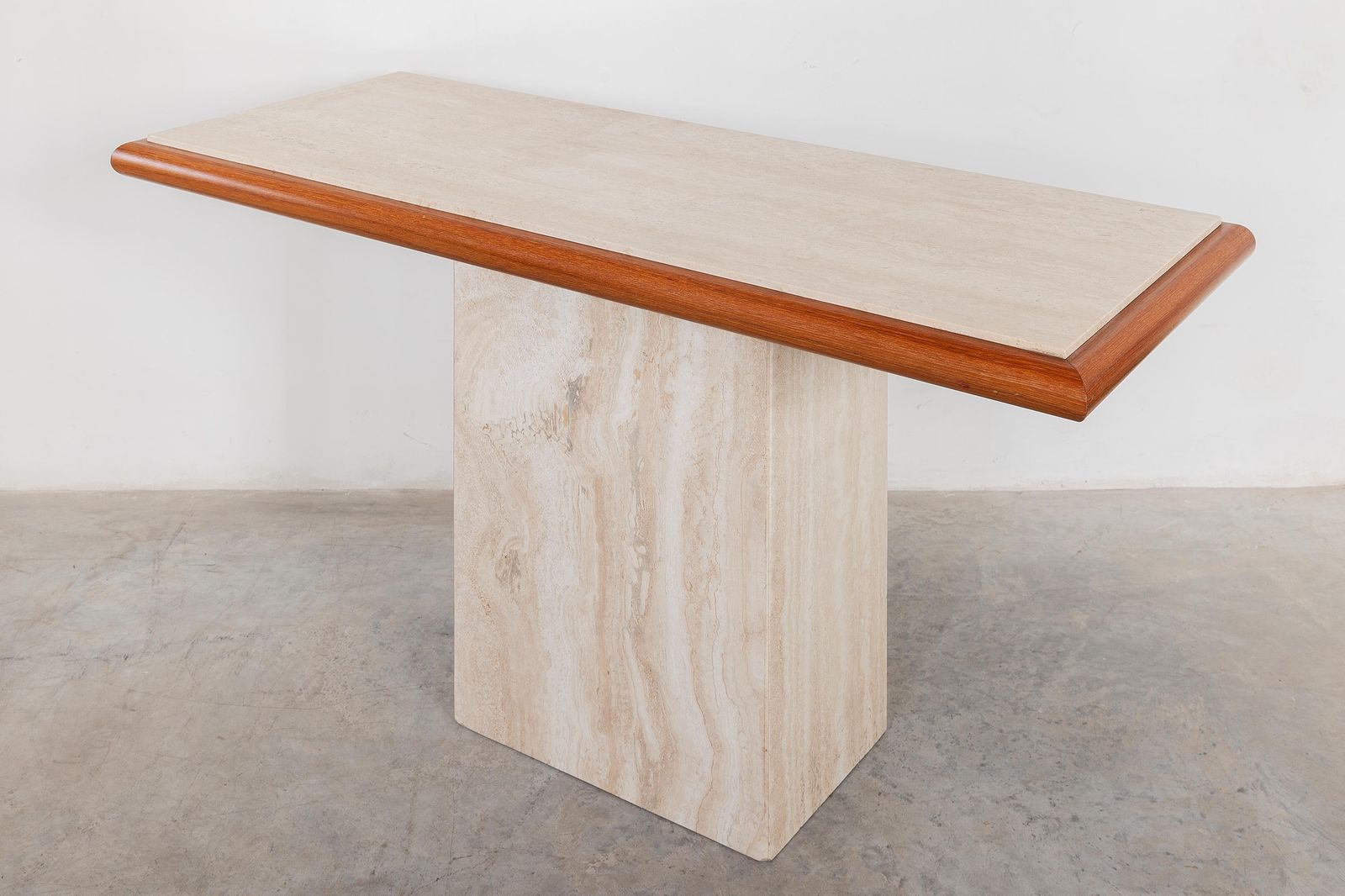 Travertine Console Table, Italy 1970s photo furniture