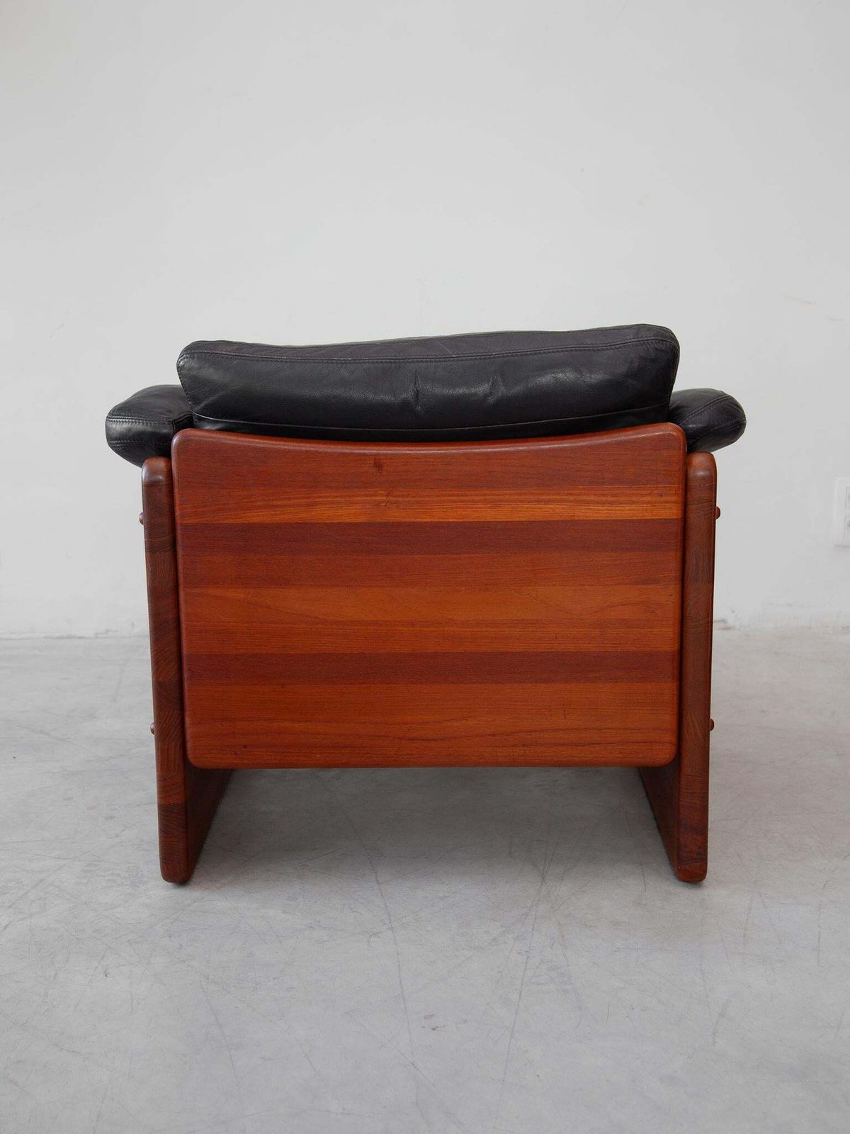 photo for sale A. Mikael Laursen & Søn, Modern Brutalist Solid Teak Set Of Two Lounge Chairs