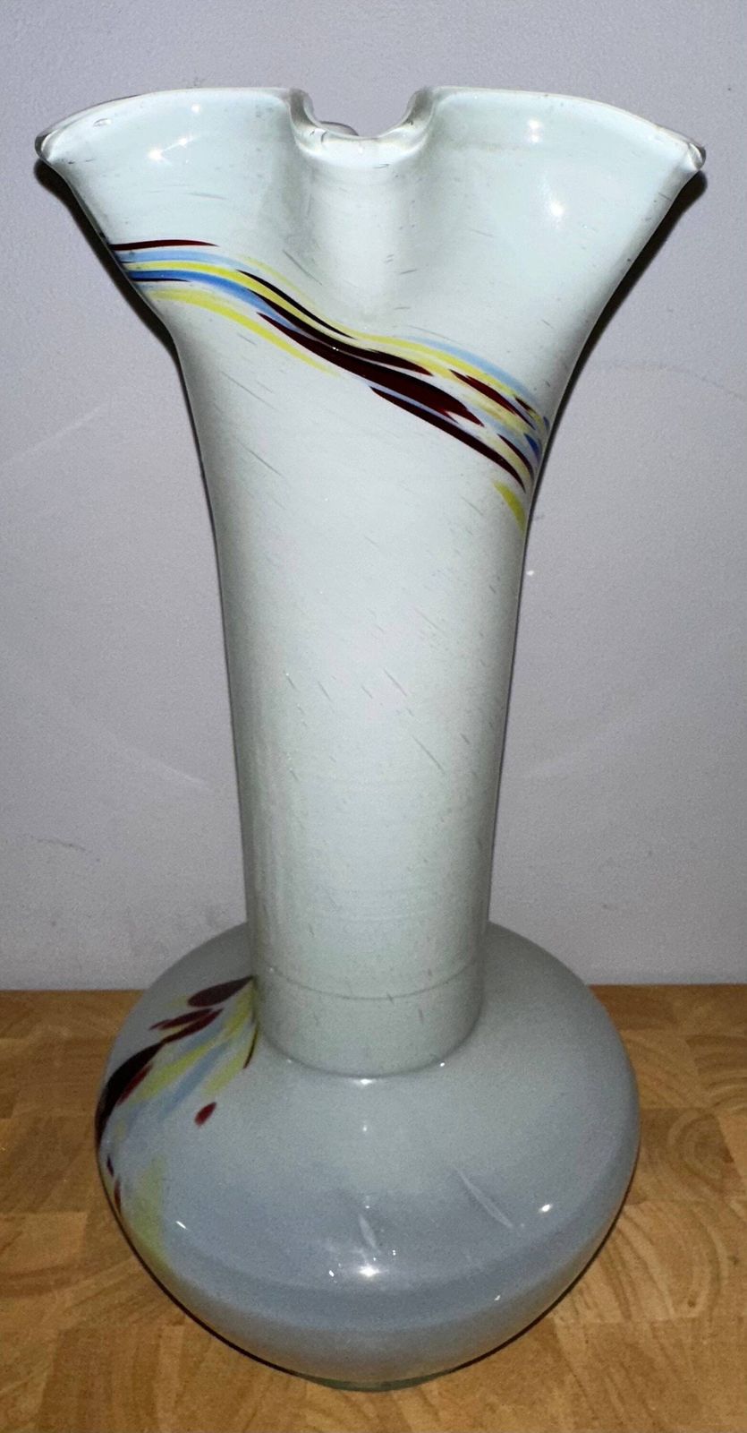 Handmade Vintage Large Murano Art Glass Vase photo furniture