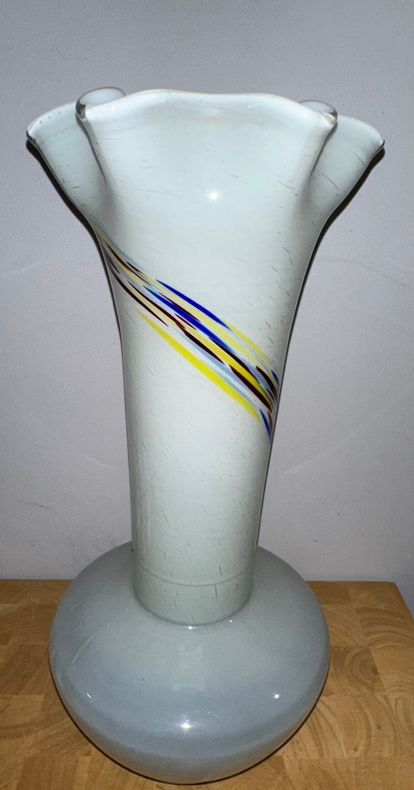 Handmade Vintage Large Murano Art Glass Vase photo Home Decor