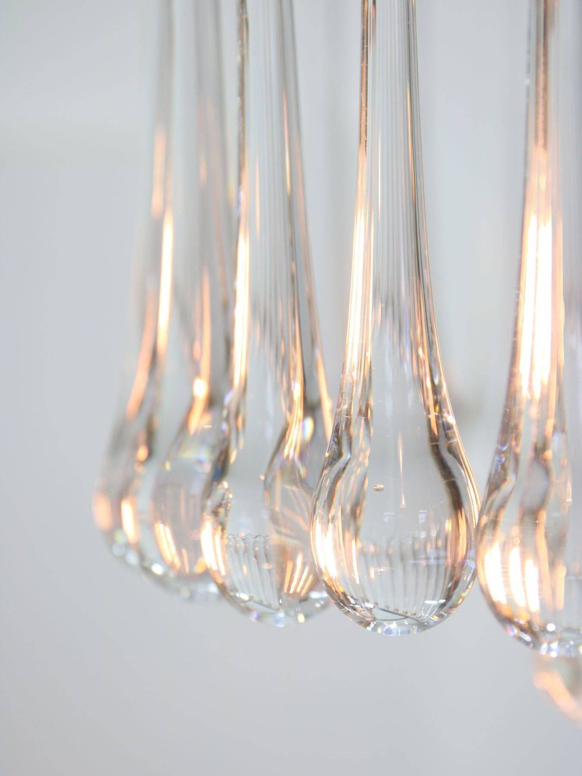 Mid Century Italian Crystal Teardrop Chandelier, 1960s photo buy