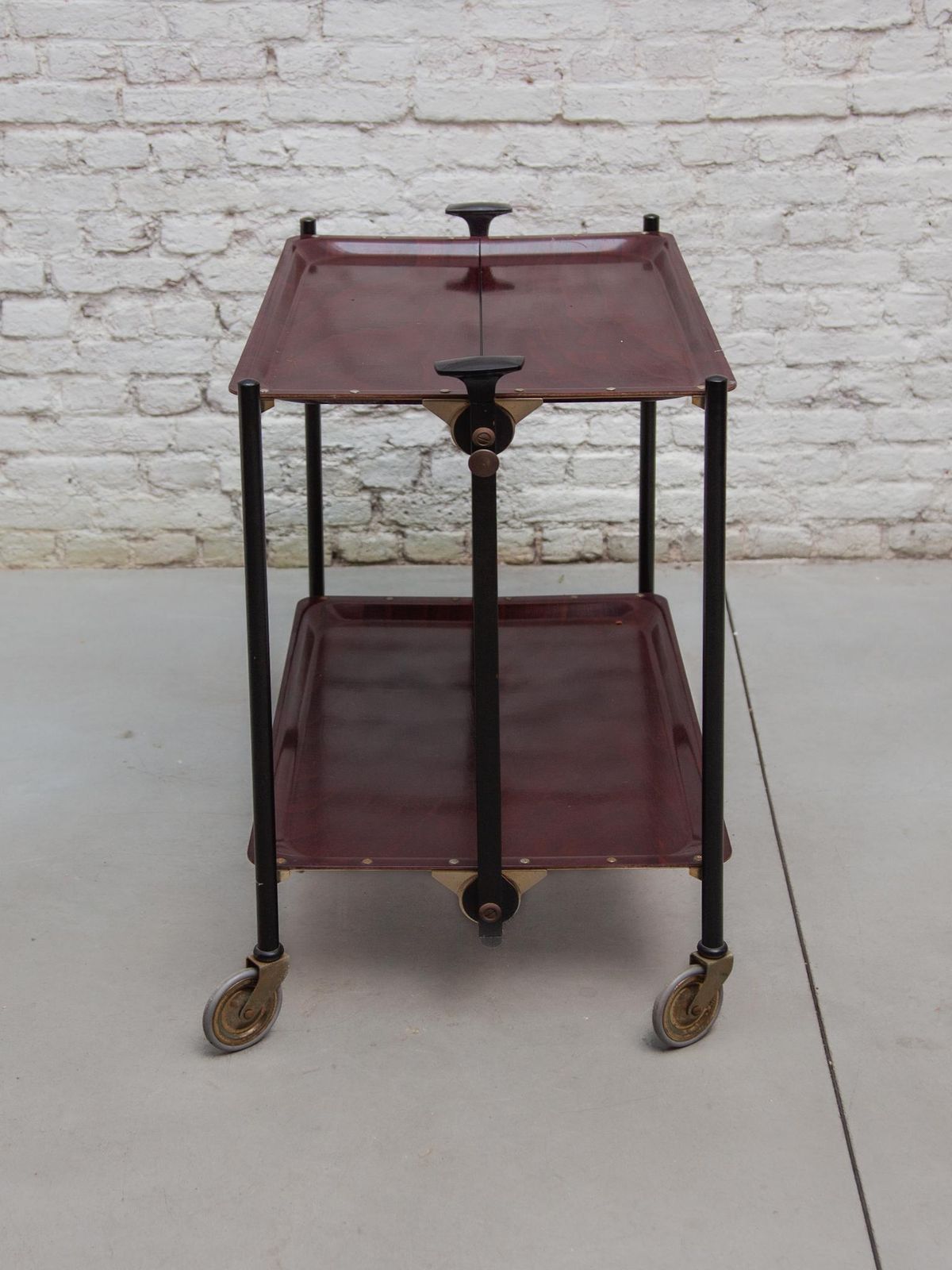 Folding Serving Tea   Bar Cart From Bremshey & Co, 1960s photo for sale