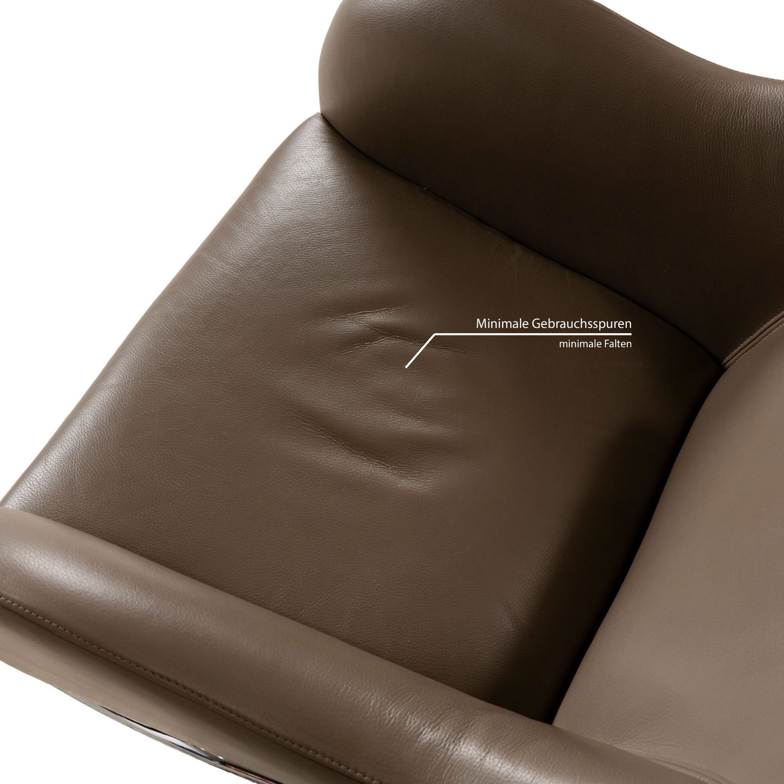 Wittmann Jolly Leather Armchair Brown Cantilever photo for sale