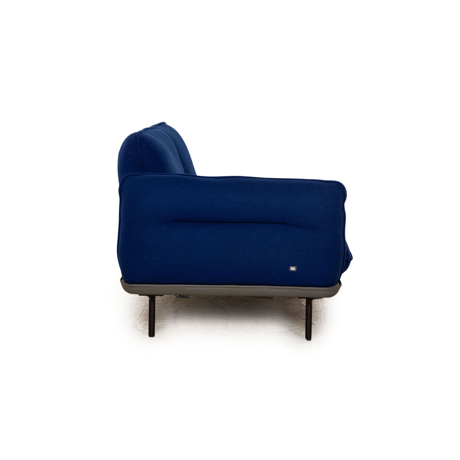 Canapé 2 places Rolf Benz 515 Addit en tissu bleu, structure en cuir photo 4806.0