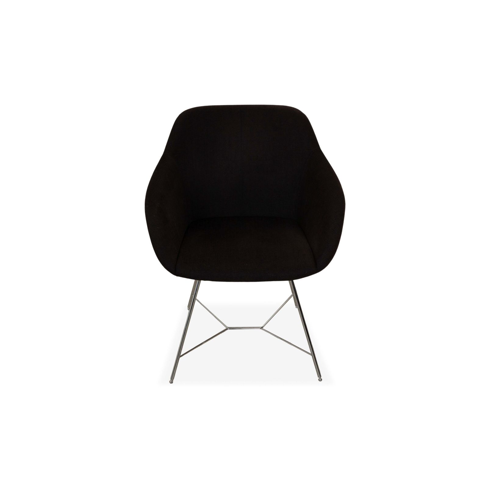 Fauteuil Walter Knoll Turtle en tissu, brun et noir photo buy
