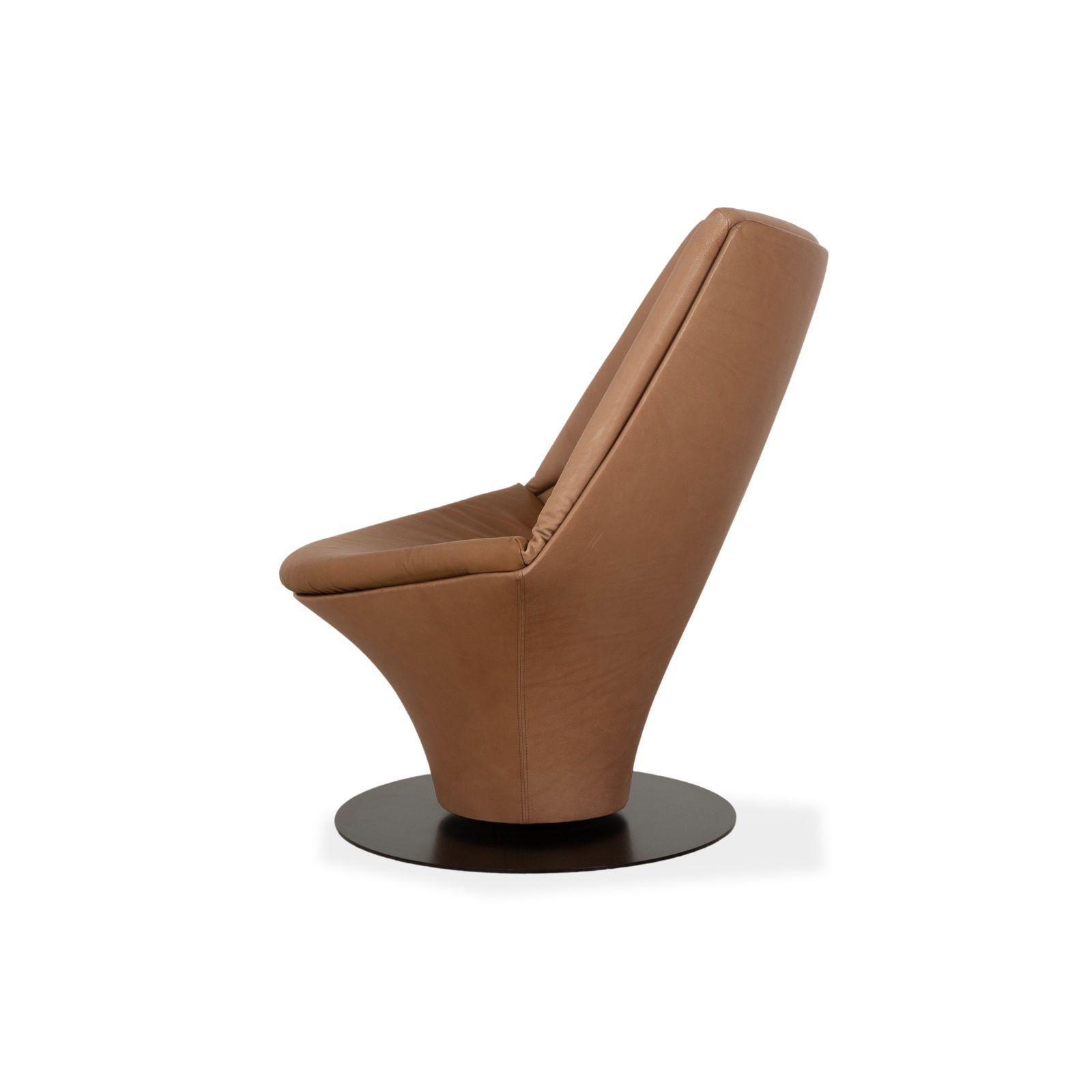 photo furniture Fauteuil Werther W 100 en cuir, beige brun