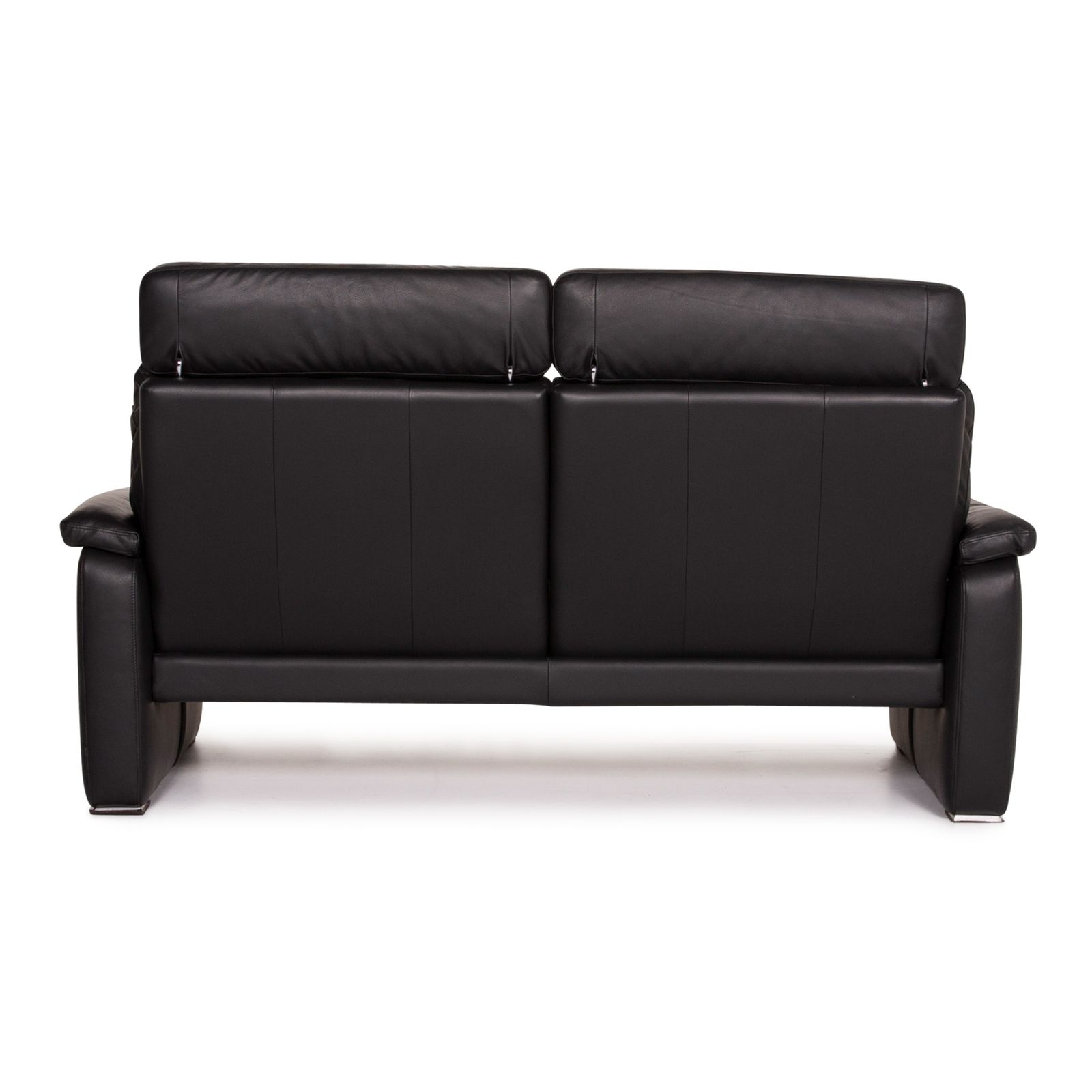 photo furniture Canapé Ewald Schillig en cuir noir 2 places, fonction manuelle