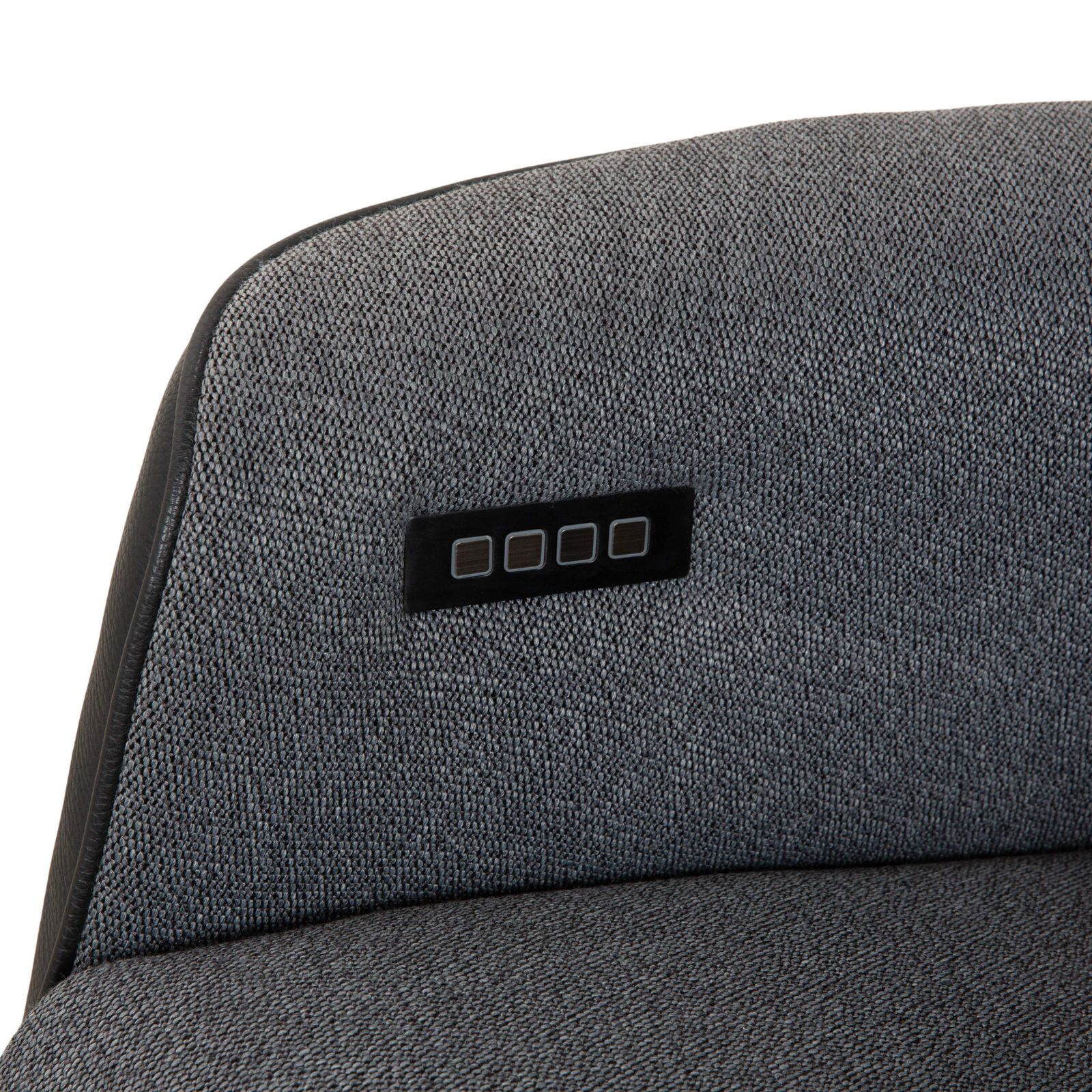 Fauteuil de relaxation Sitting Vision Tw 093 en tissu et cuir gris, à fonction électrique sur batterie photo 3912.0