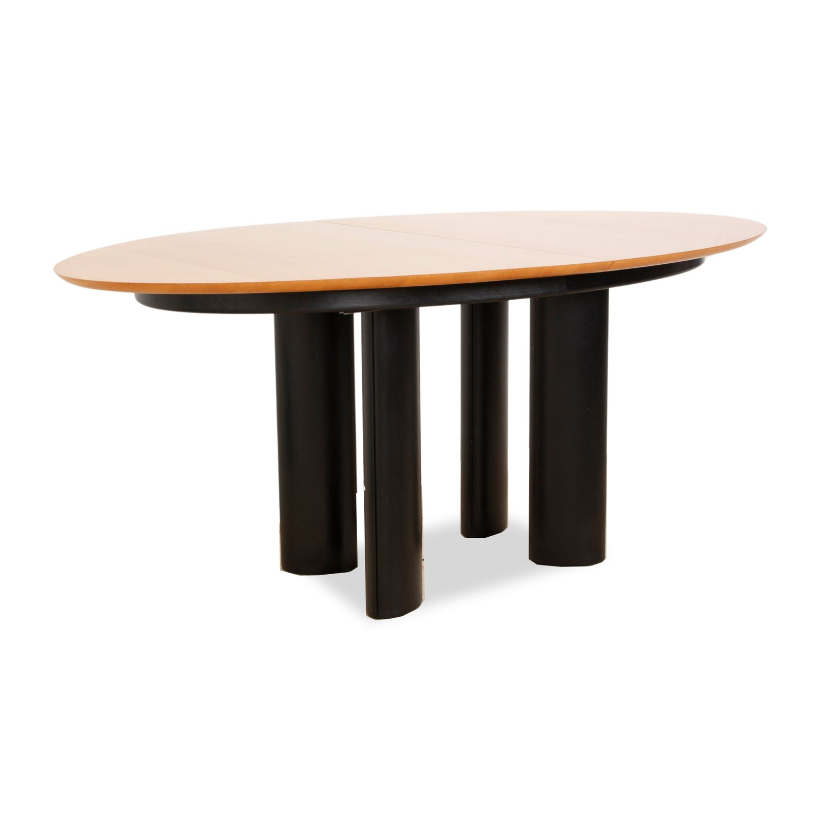 Draenert 1226 Wooden Dining Table Brown Black Extendable 170/230 X 74 X 104