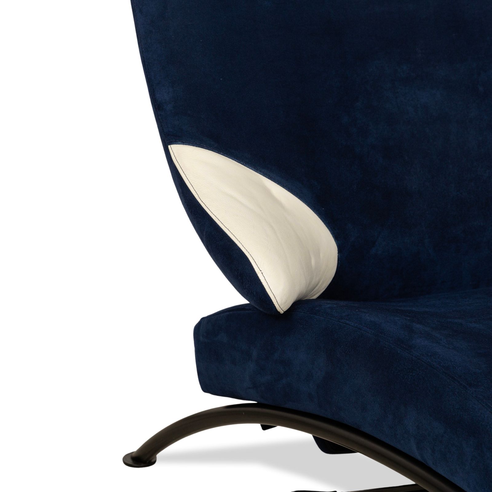 Wk Wohnen Solo 699 Fabric Alcantara Armchair Blue Cream Manual Function photo Furniture