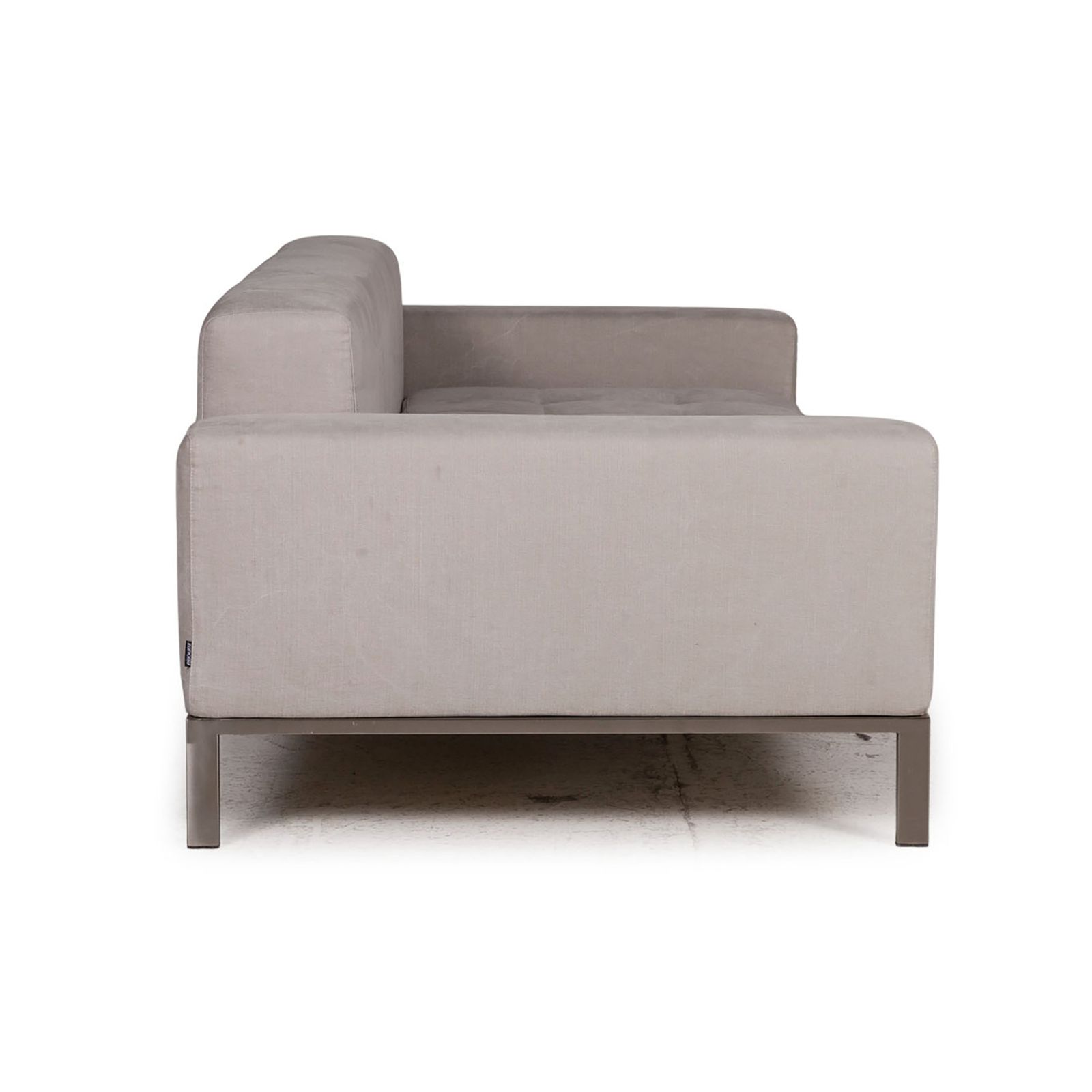 Zanotta Alfa Fabric Sofa Gray Two Seater photo buy