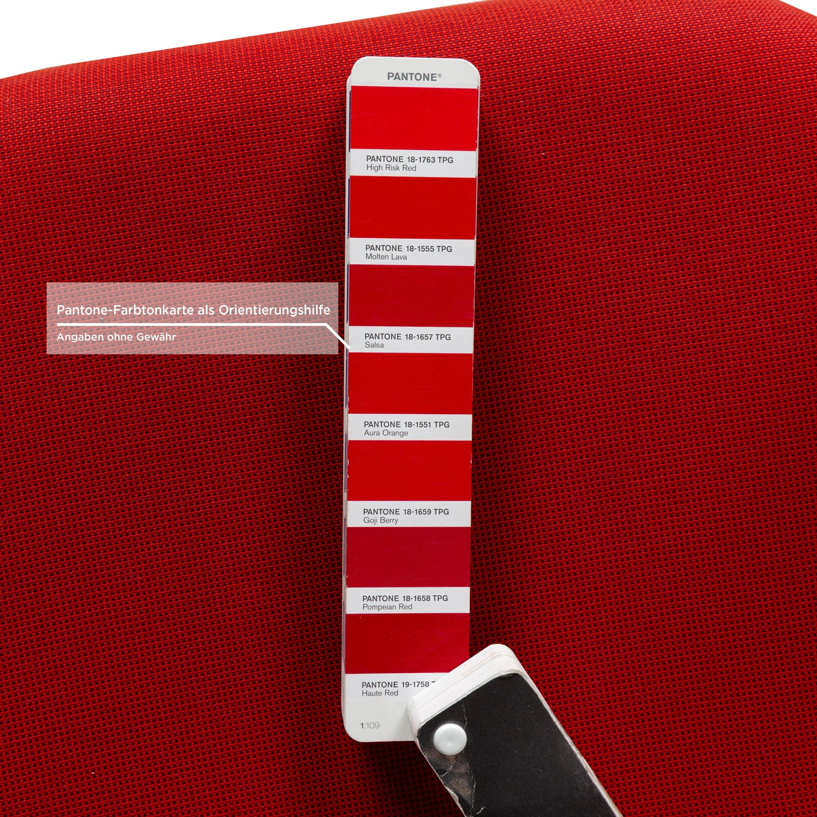 photo furniture Set Of 8 Vitra Visavis Fabric Chairs Red Black