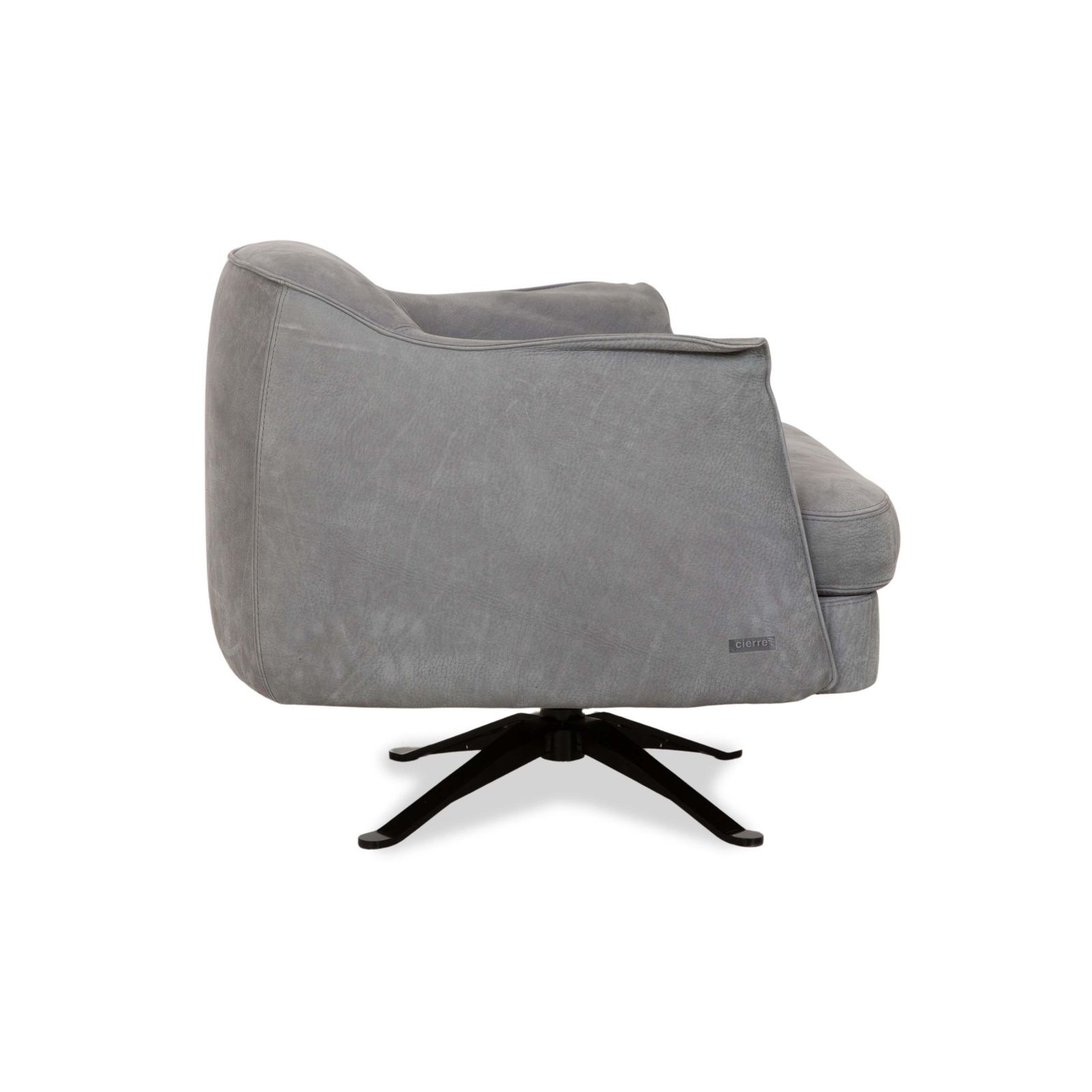 Meubels Cierre Boheme Leather Armchair Set Grey Blue photo