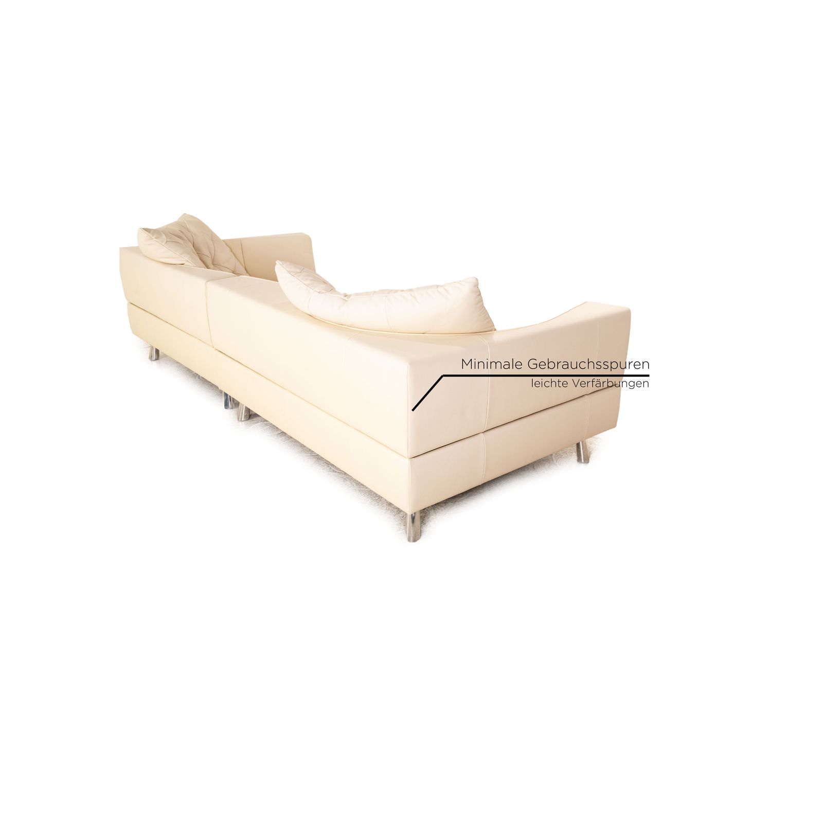 Canapé d'angle De Sede DS 104 en cuir crème photo Mobilier