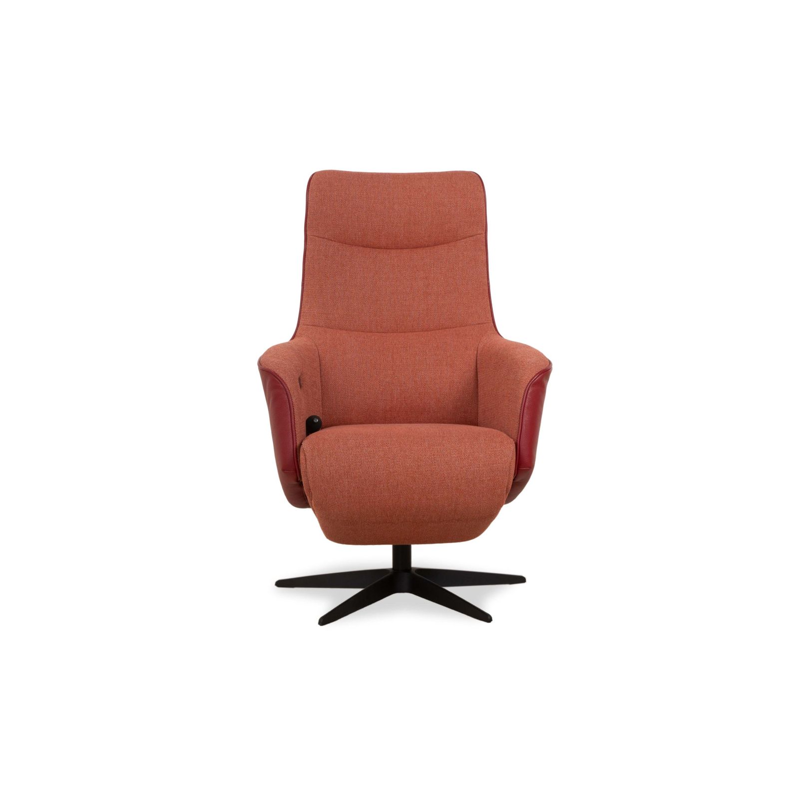 Sitting Vision Tw 043 Fabric Relax Chair Leather Red Orange Electr. Battery Function photo vintage