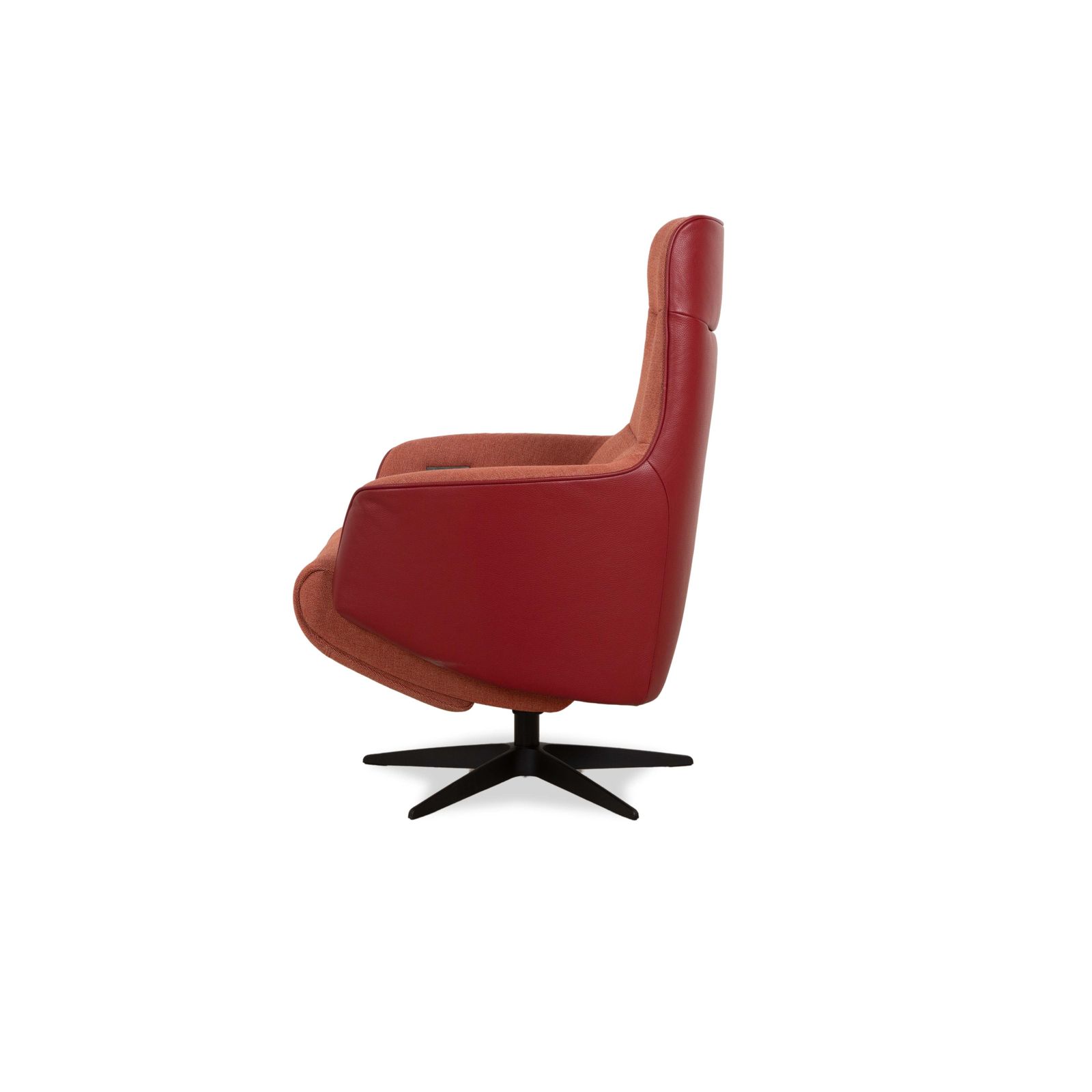 Furniture Sitting Vision Tw 043 Fabric Relax Chair Leather Red Orange Electr. Battery Function photo