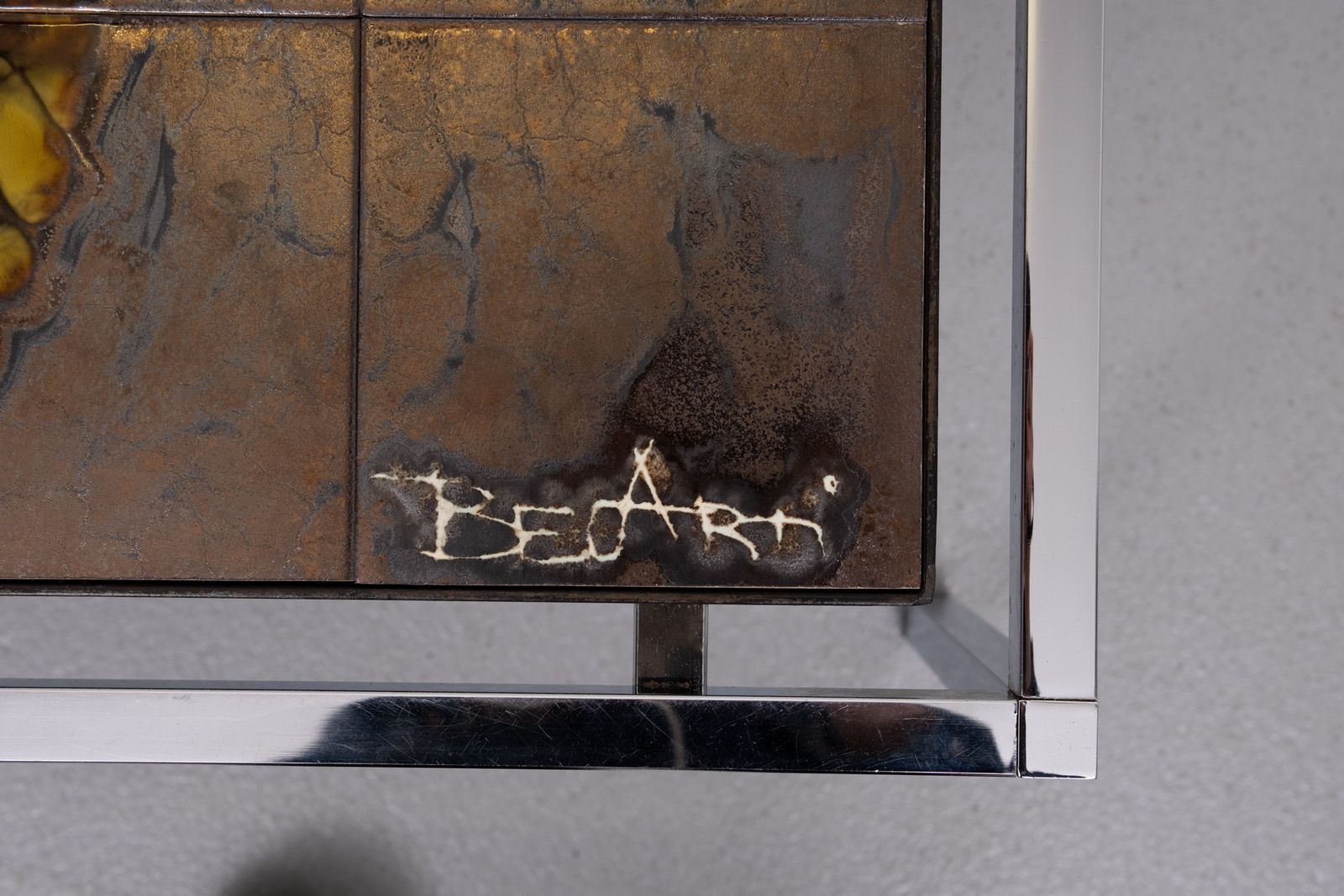 Juliette Belarti Ceramic Tile Table Set Of 3 Belgian 1970s photo for sale