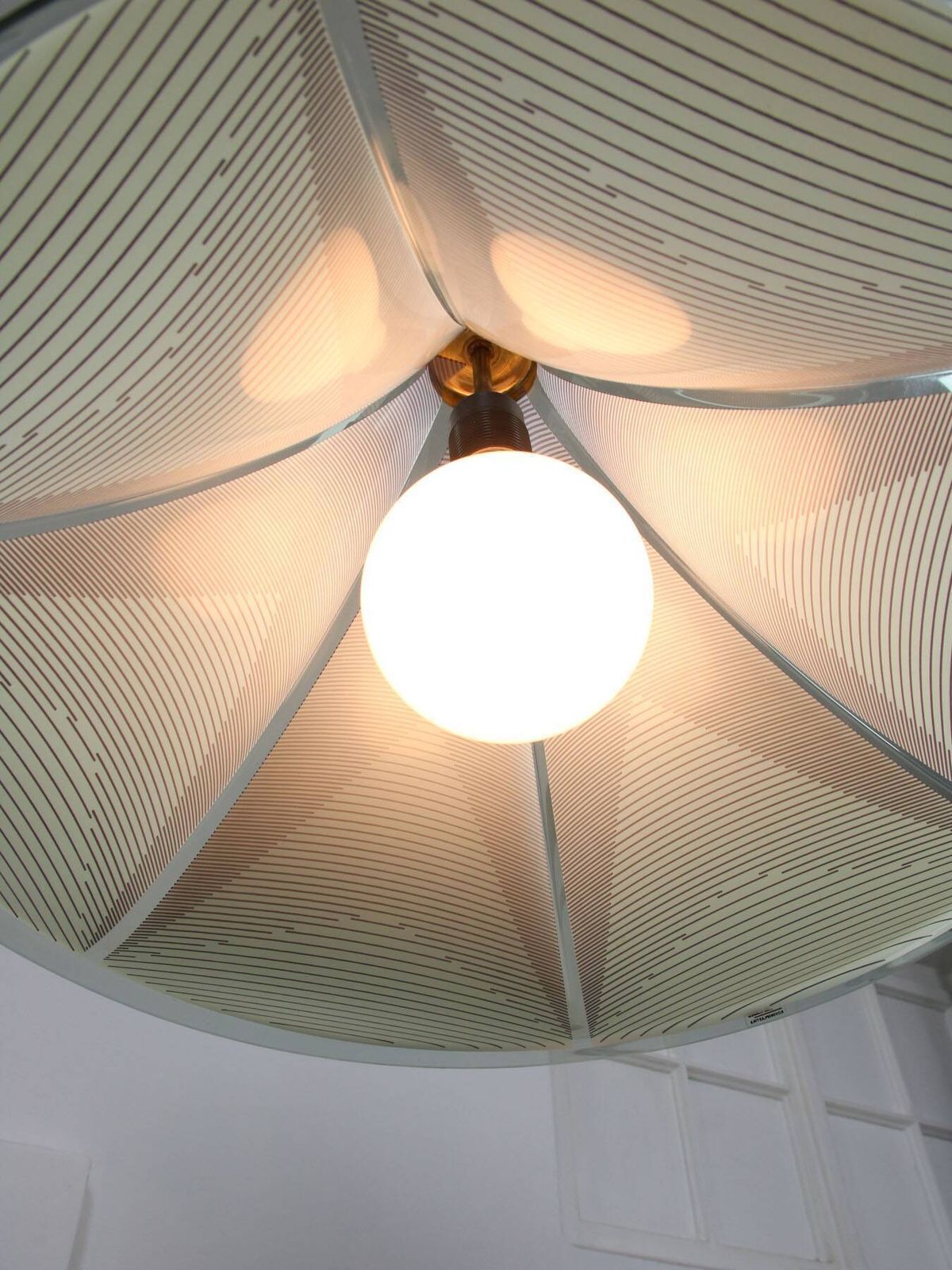 Vintage Trumpet Pendant Lamp By Meblo 1970s photo vinterior