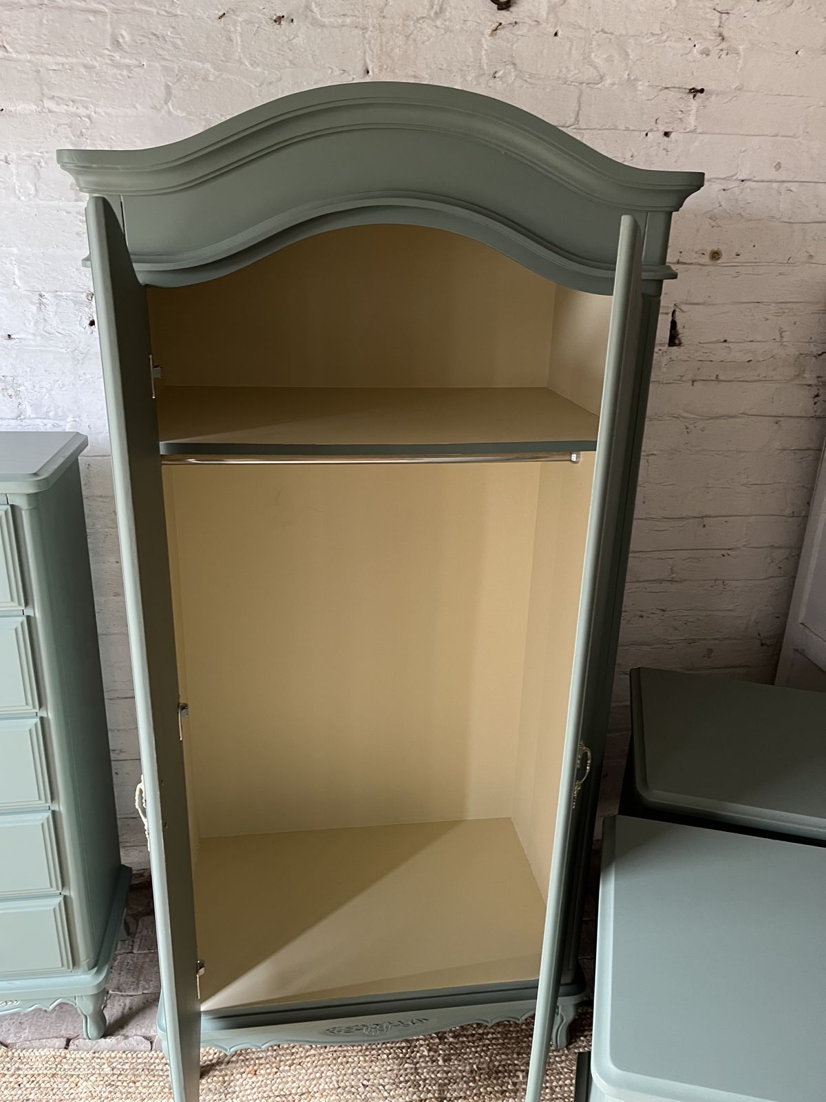 photo for sale Beautiful Revamped Bedroom Set. Wardrobe,  5 Drawer Chest, 2 X 3 Drawer Bedsides