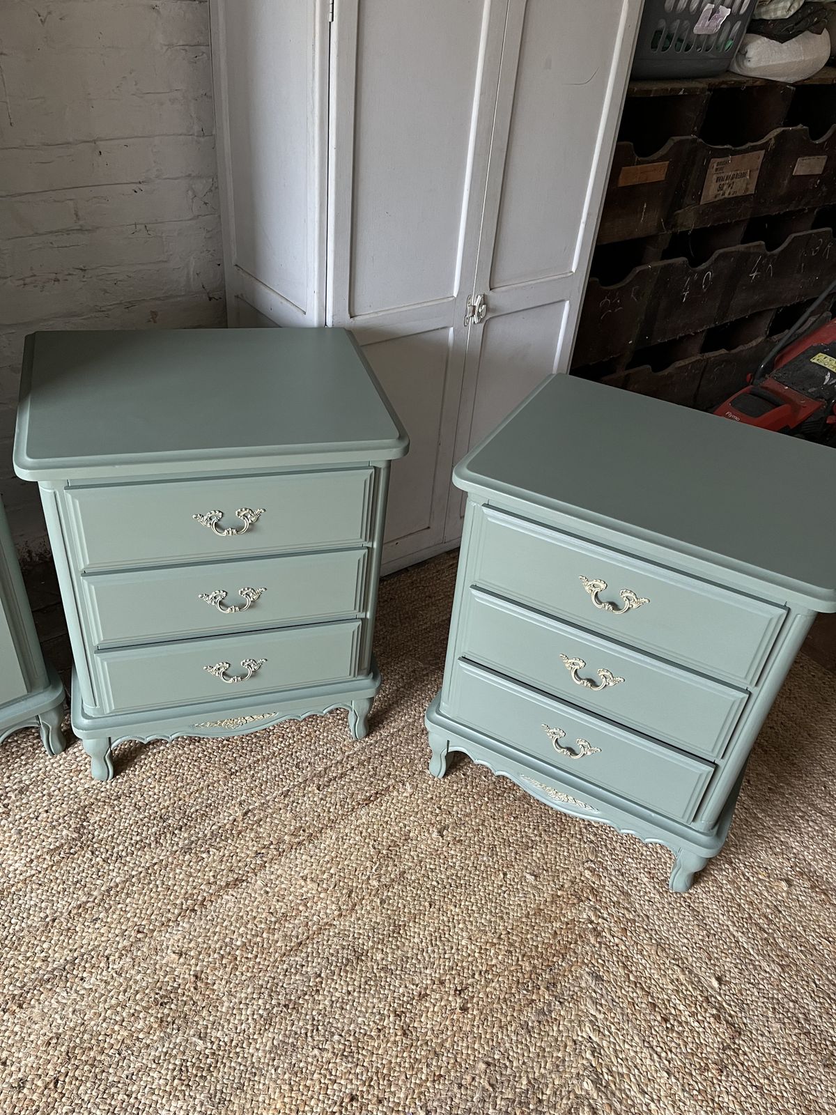 500.0 Beautiful Revamped Bedroom Set. Wardrobe,  5 Drawer Chest, 2 X 3 Drawer Bedsides photo