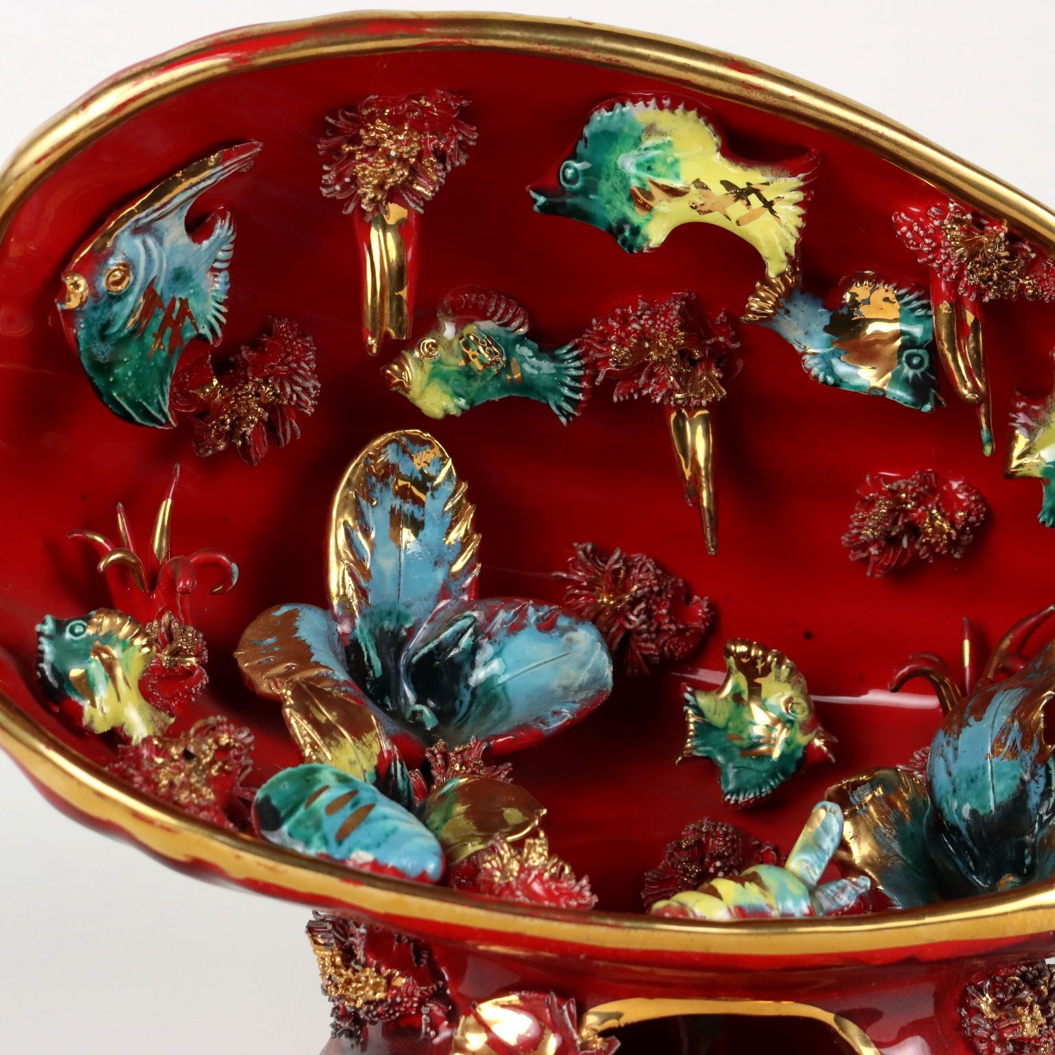 Coppia Di Sculture In Ceramica Vallauris photo for sale