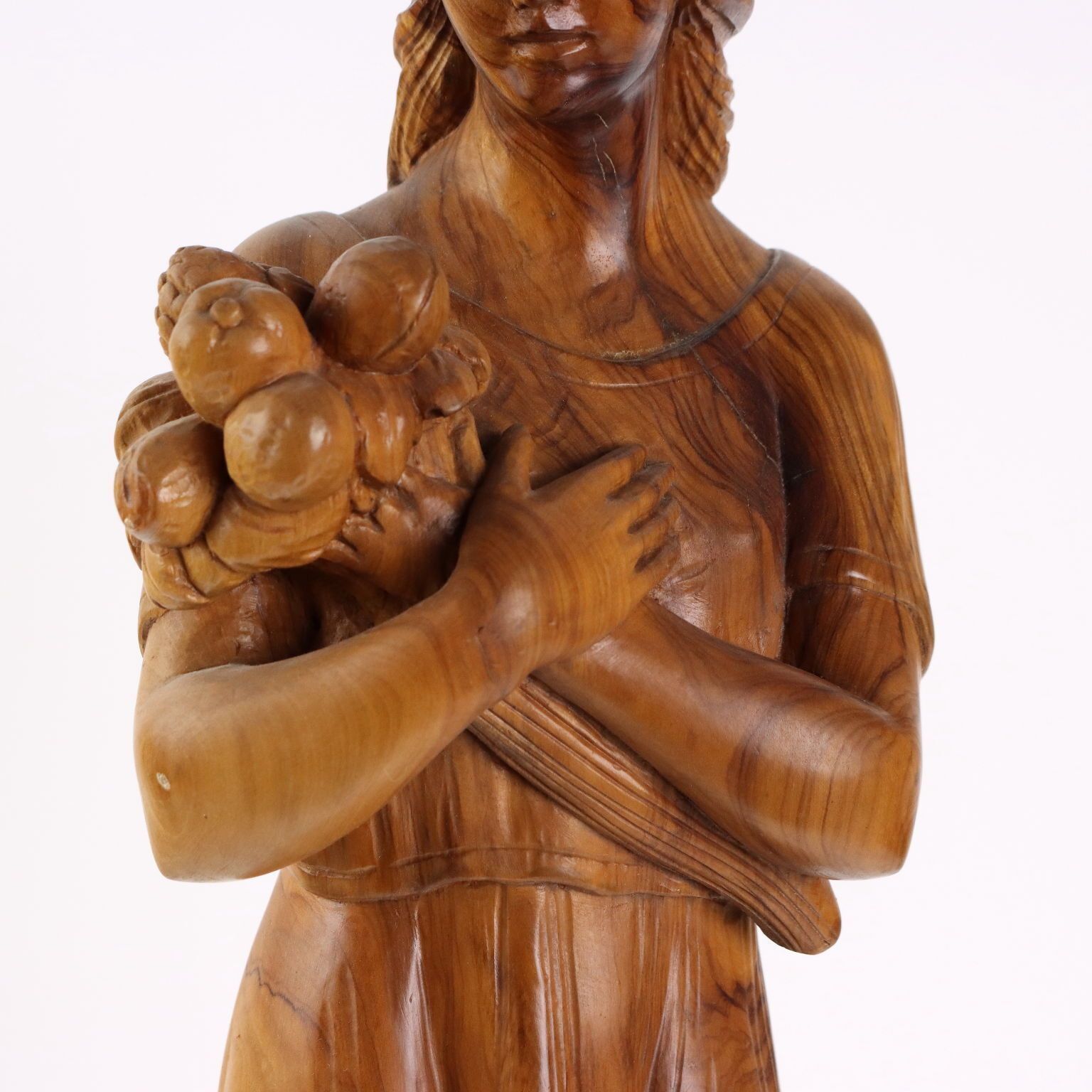 Antique Sculpture Olive Wood Italy XX Century photo 420.0