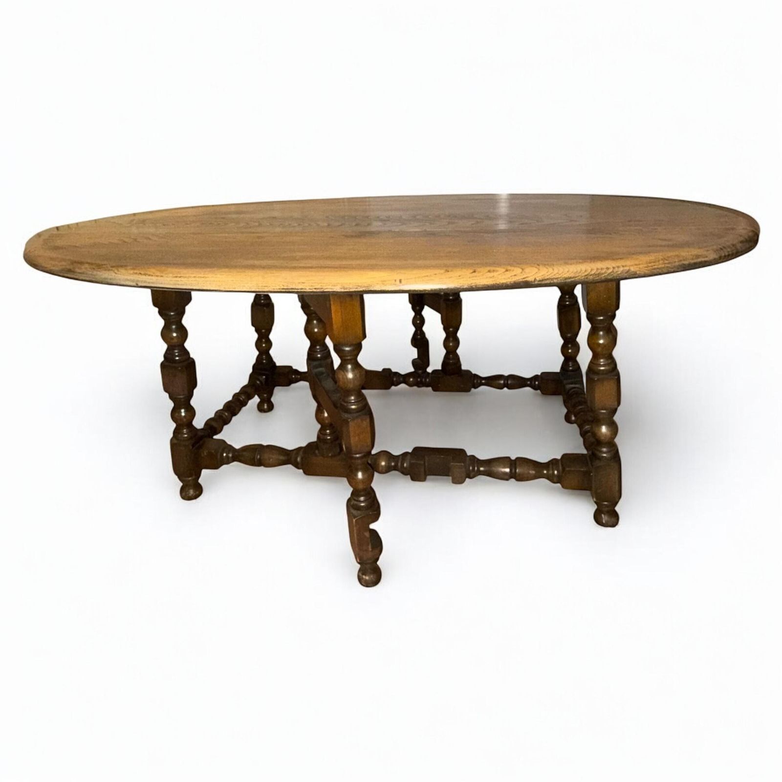 Vintage Ercol Drop Leaf Supper Table Coffee Table Oval Coffee Table photo 420.0