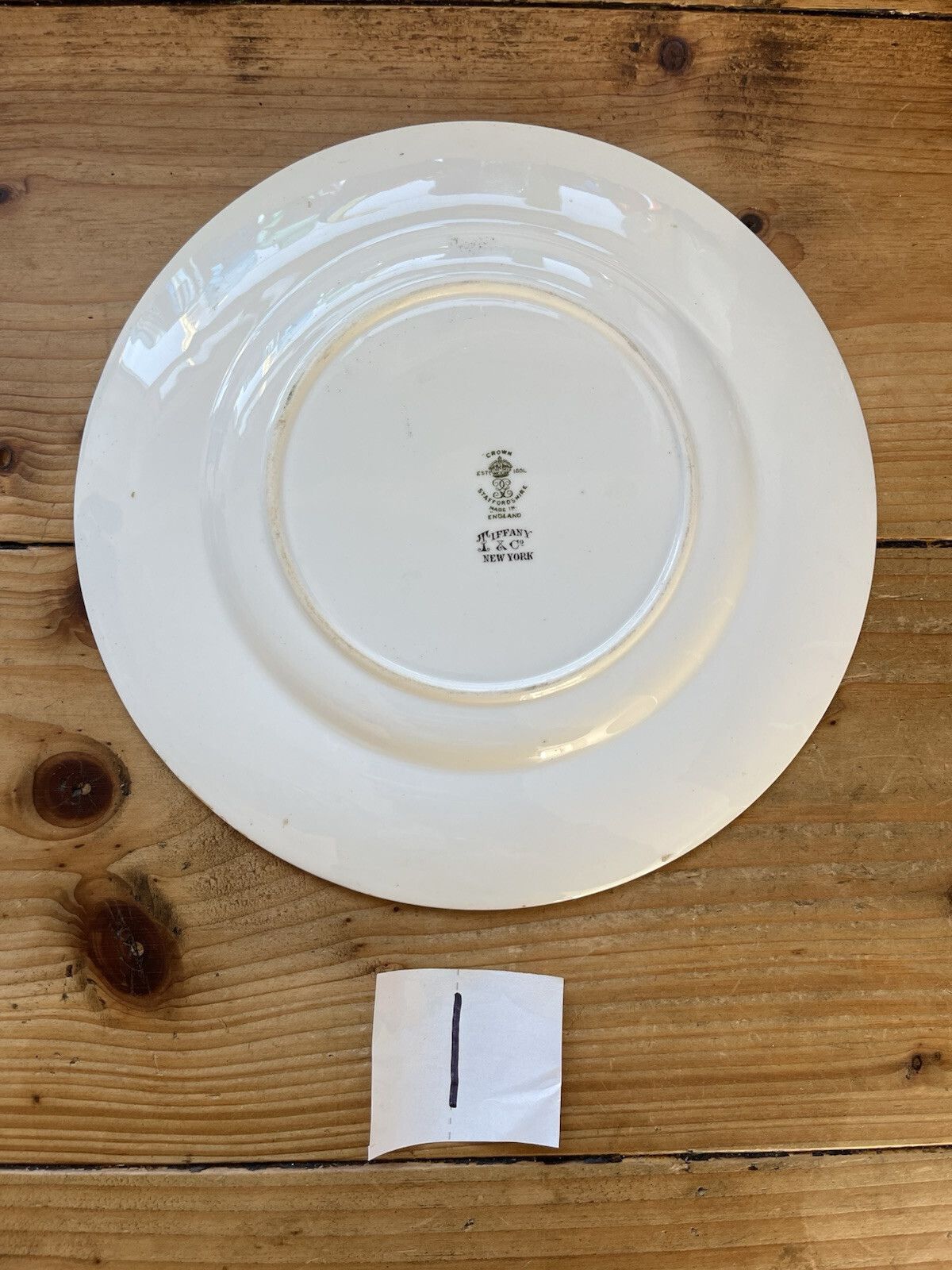 photo furniture 1 Antique Crown Staffordshire Pheasant Cabinet Plate For Tiffany & Co New York