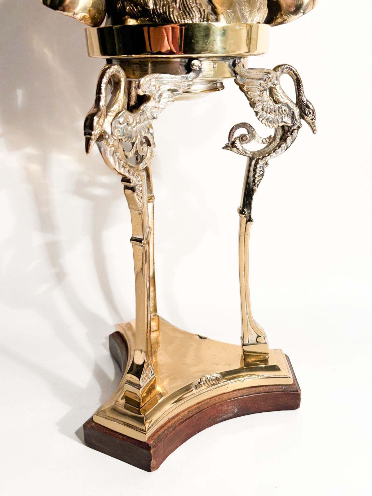 Sculpture With Golden Bronze Base Of Ram's Head 1970s photo Art