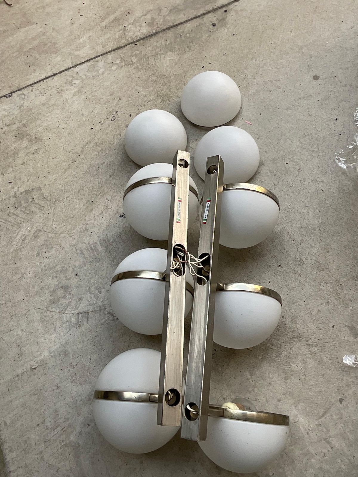 photo buy Stilnovo   Pair Of 3 Light Apliques   Made In Italy   1950s