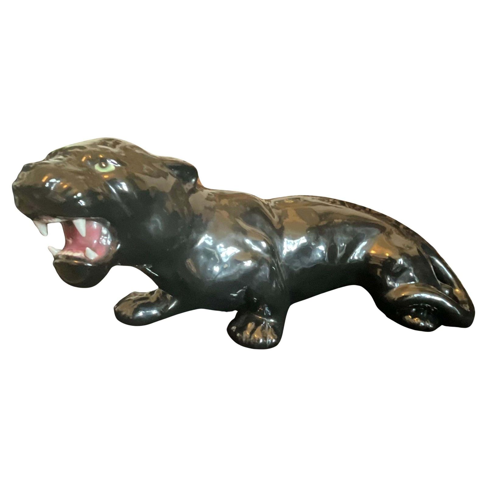 Ceramic Bassano   Black Panther   Made In Italy 1960